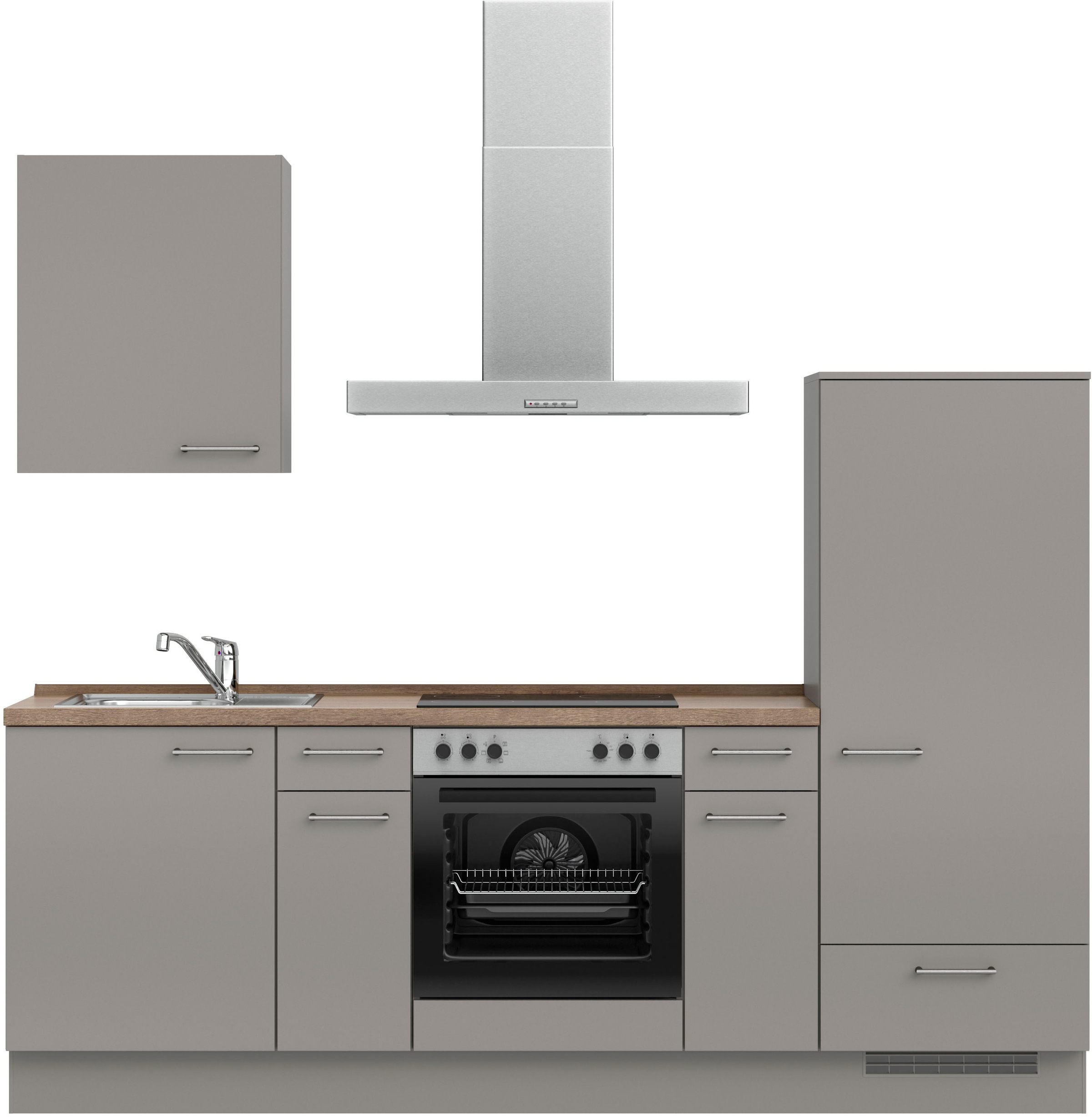 nobilia® Küchenzeile »"Laser I", Ausrichtung wählbar, Breite 240 cm« vormon günstig online kaufen