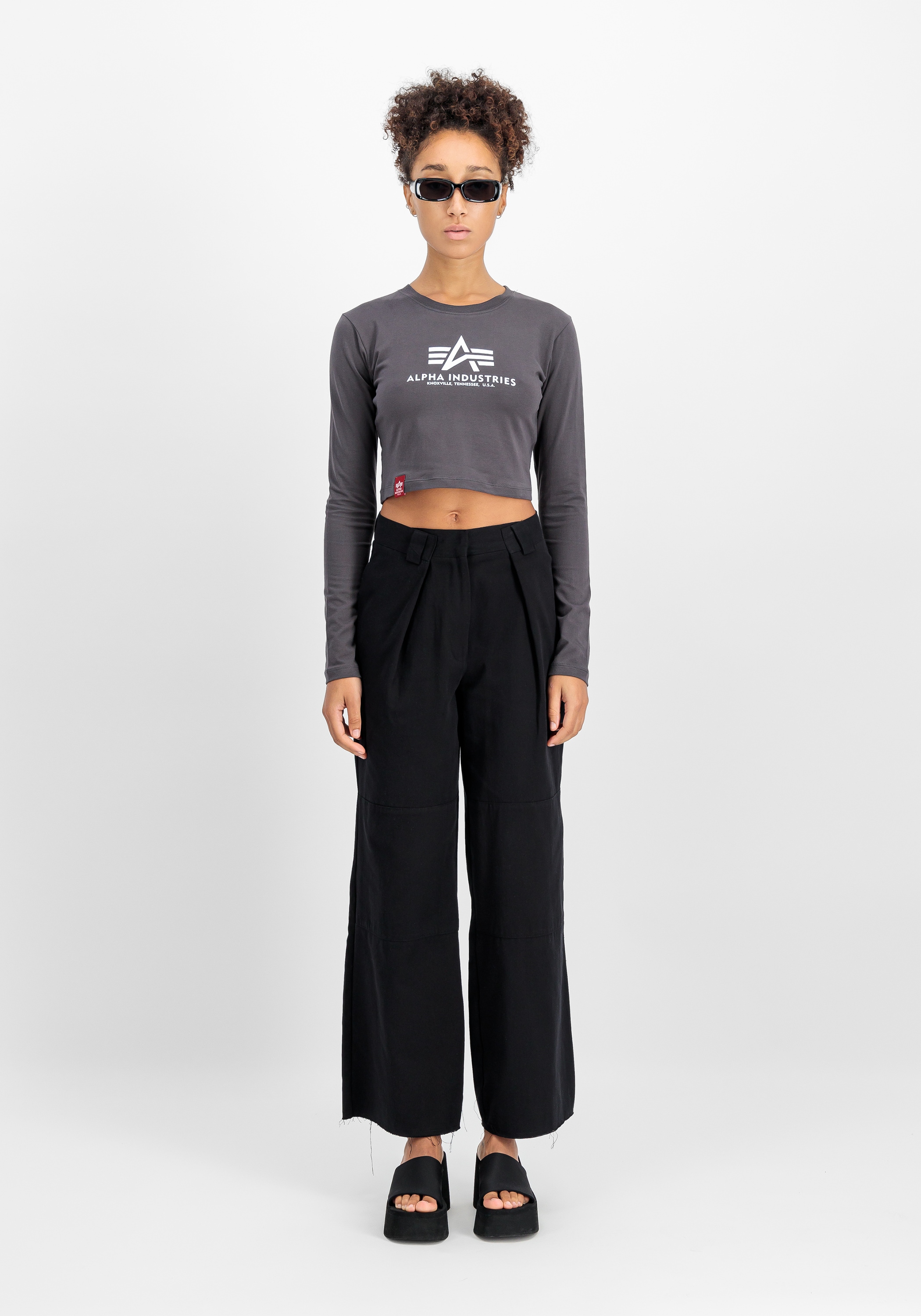 Alpha Industries Sweater »Alpha Industries Women - Longsleeves Basic Cropped LS Women«