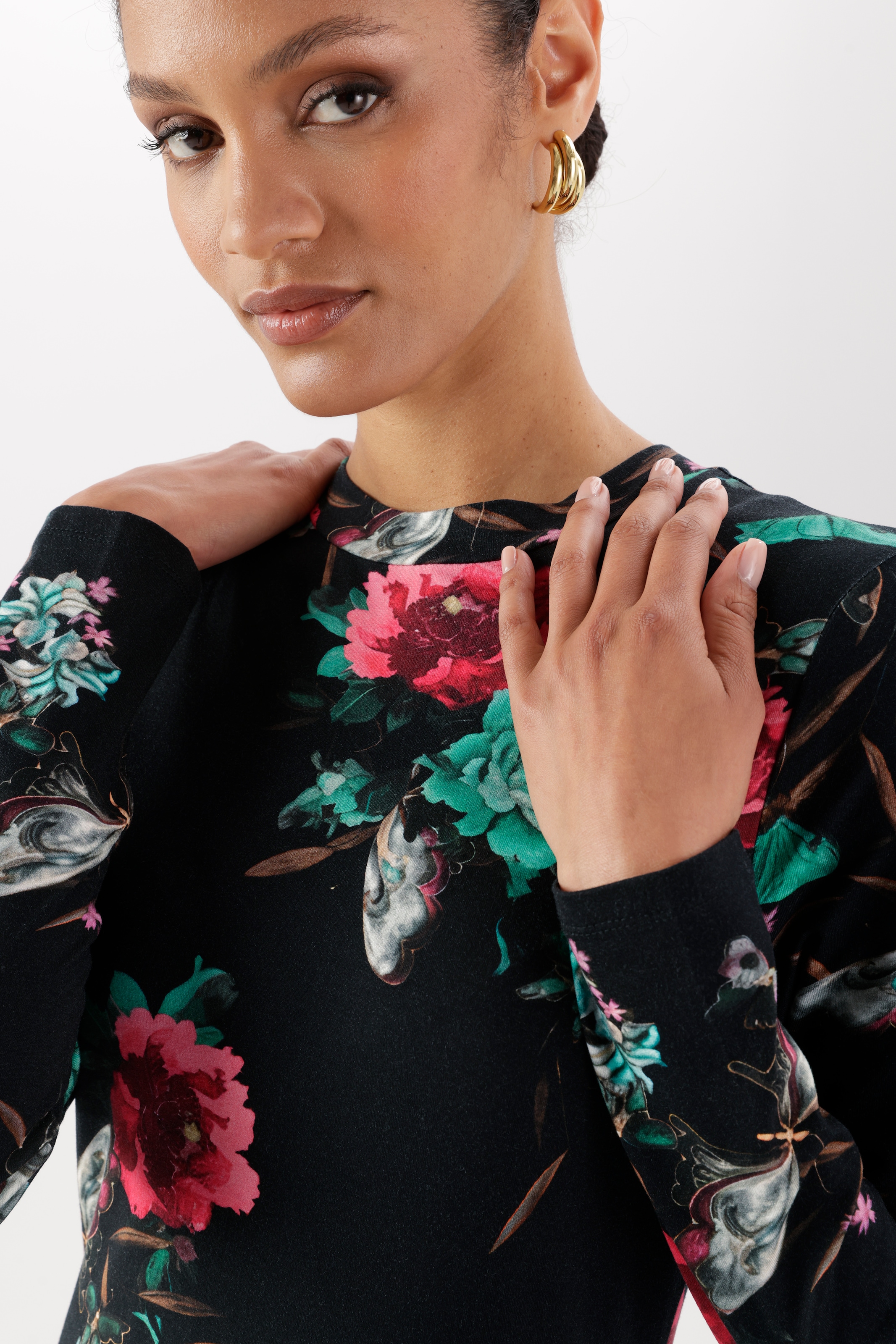 Aniston SELECTED Jerseykleid in leichter A-Linien-Form - NEUE KOLLEKTION