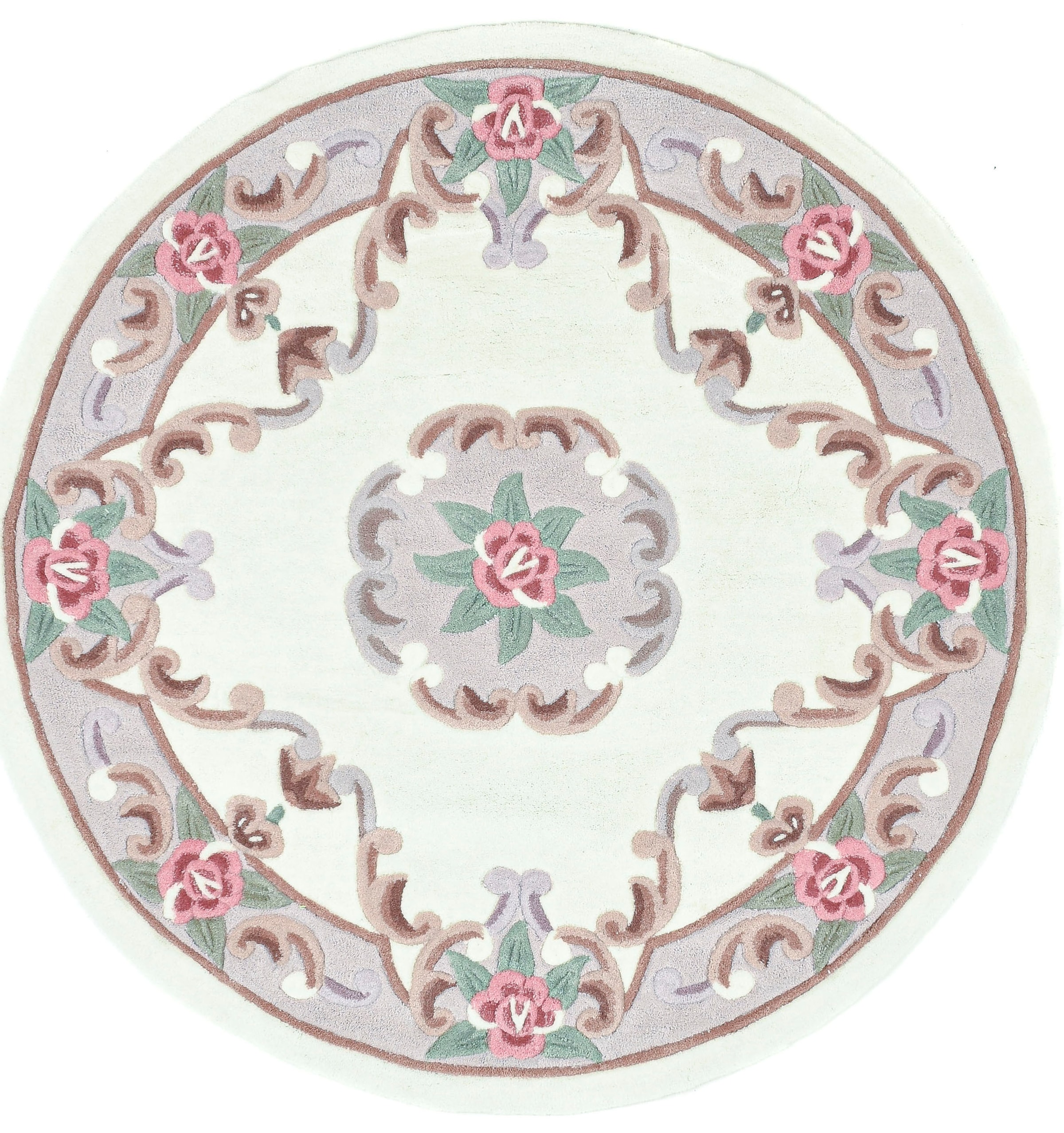 THEKO Teppich »Ming«, rund, 14 mm Höhe, hochwertiges Acrylgarn, ideal im Wohnzimmer & Schlafzimmer