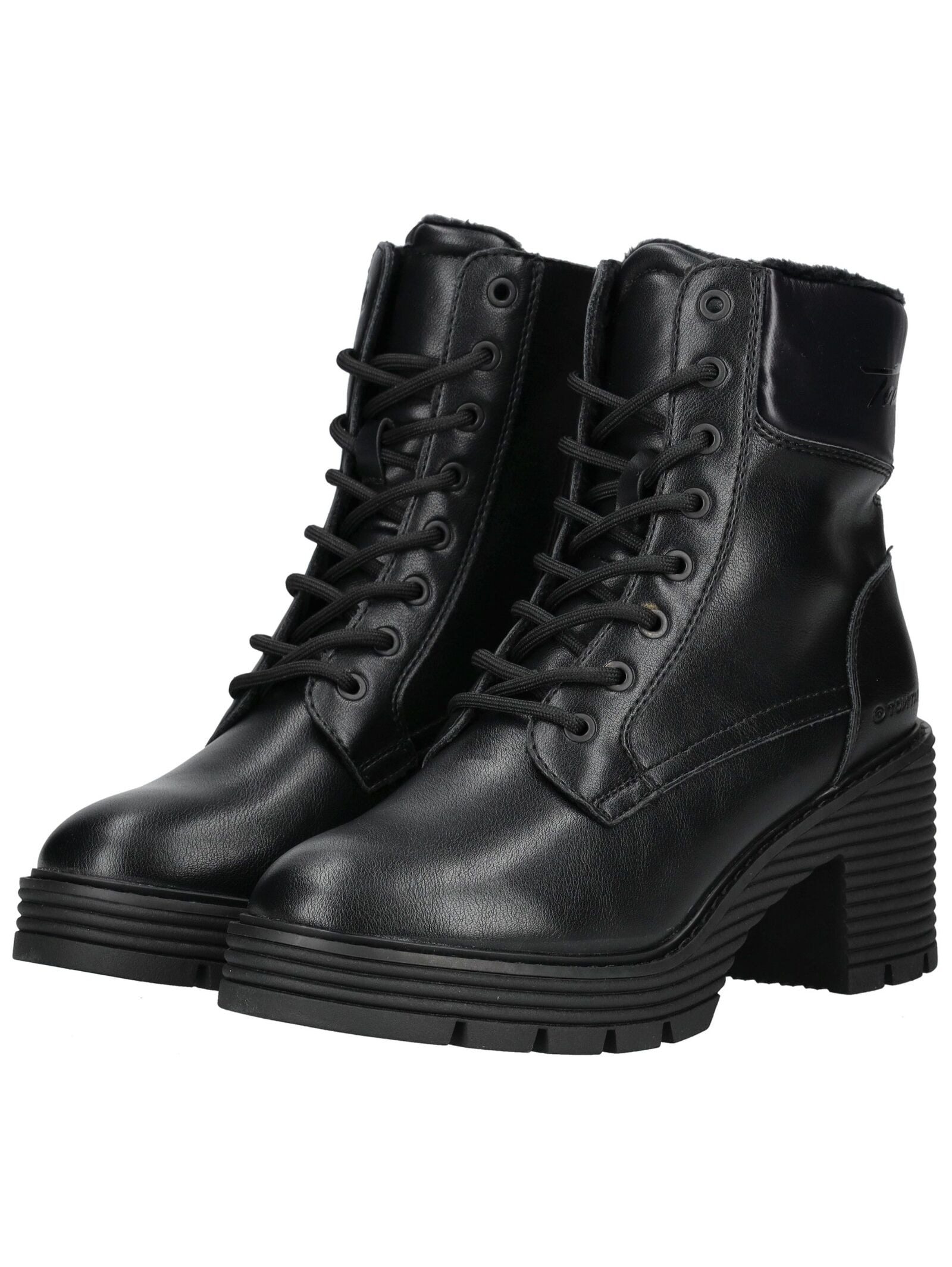 TOM TAILOR Schnürstiefelette »Tom Tailor Stiefelette Lederimitat/Textil«