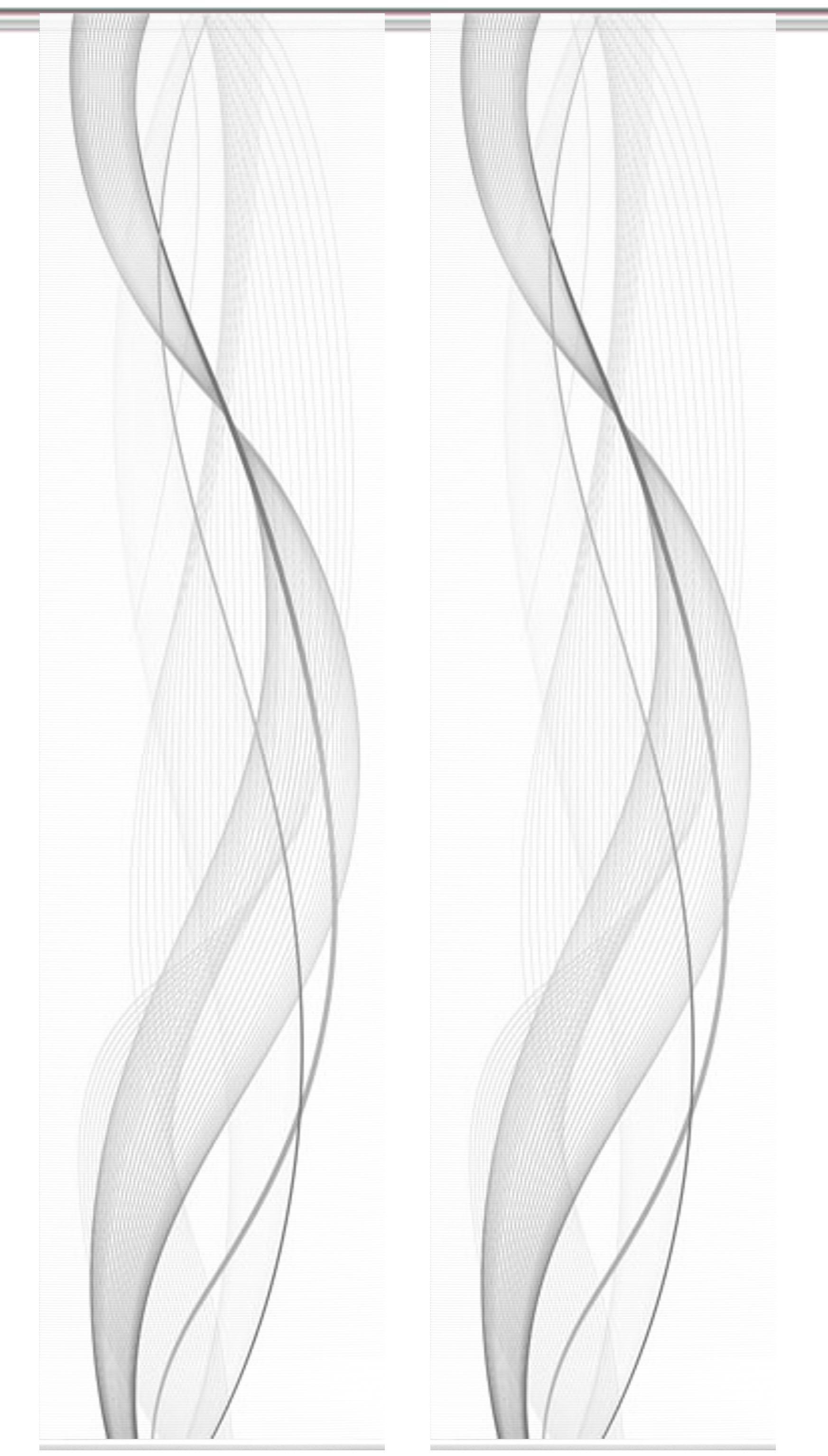 Vision S Schiebegardine »2ER SET HEIGHTS« Paneelwagen 2 Stk. tlg. HxB: 260x günstig online kaufen