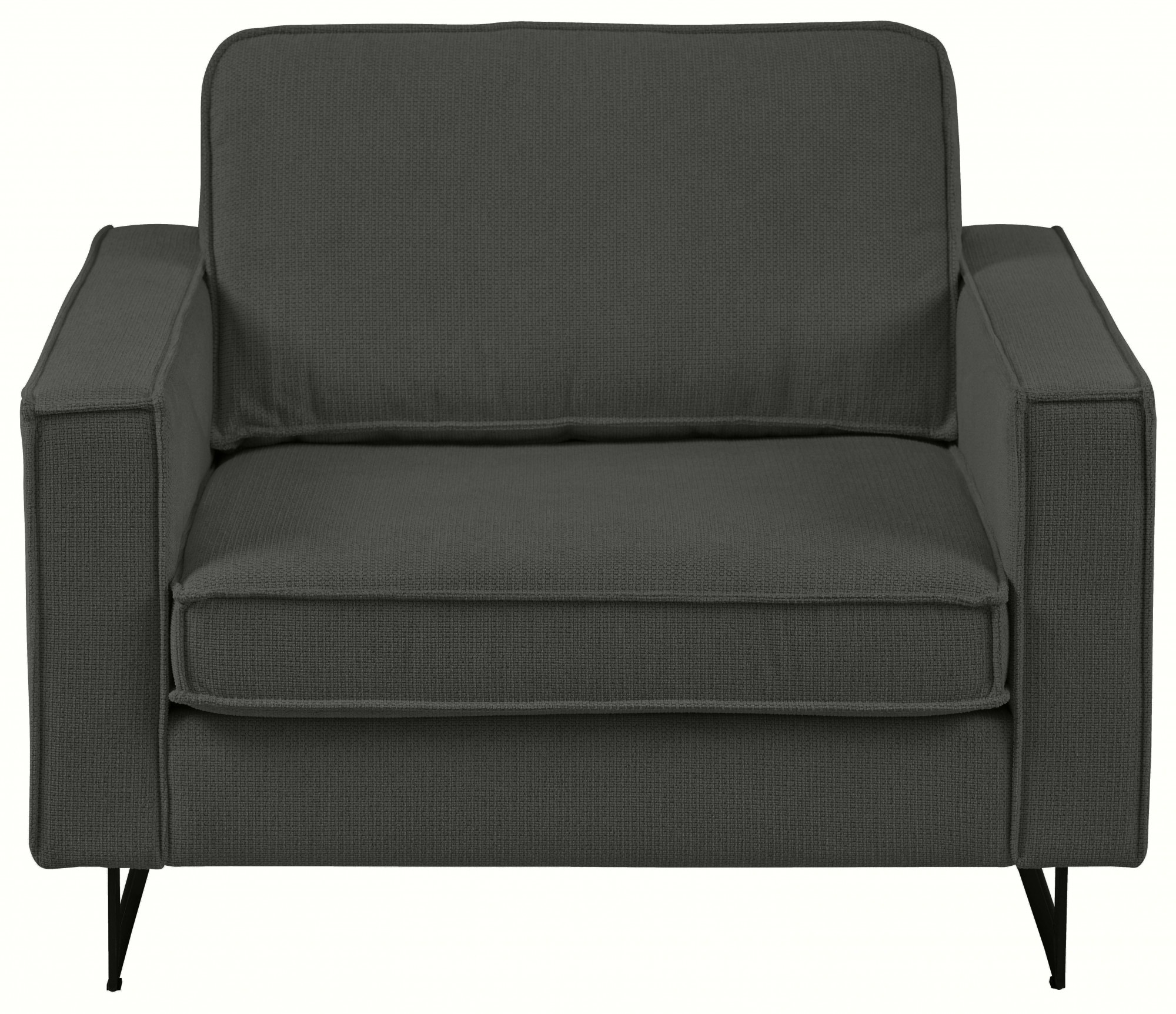 Home affaire Loveseat »Pinto 105 cm, Cord, Chenille, Lederoptik« mit Keder, günstig online kaufen