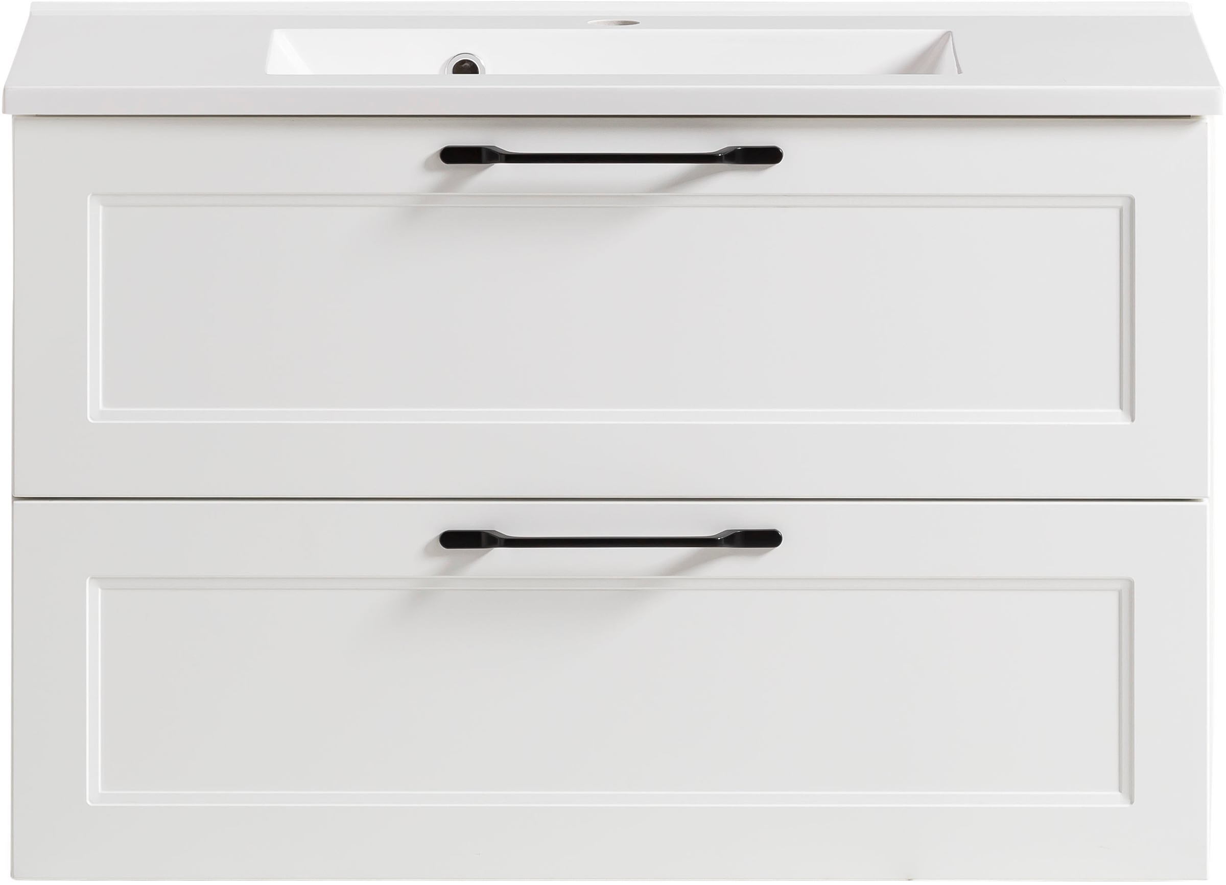 welltime Badmöbel-Set »Lana«, (Komplett-Set, 2 St.), Badezimmer-Set, 2-teilig, inkl. Waschbecken, 80 cm breit