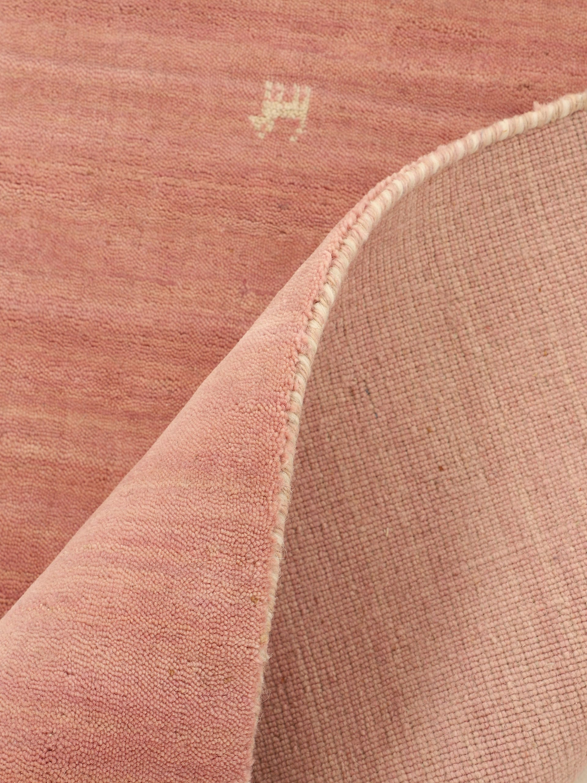 carpetfine Wollteppich »Gabbeh-Uni«, quadratisch, 15 mm Höhe, reine Wolle, handgewebt, Gabbeh Loom Tiermotiv, Sonderform Quadrat