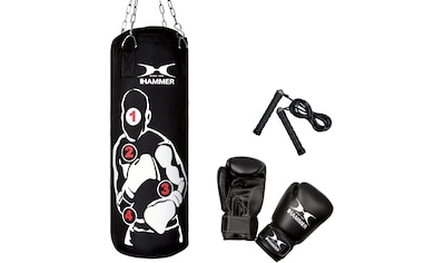 Hammer Boxsack »Sparring Pro«, (Set, 3 tlg., mit Boxhandschuhen-mit Sprungseil) kaufen