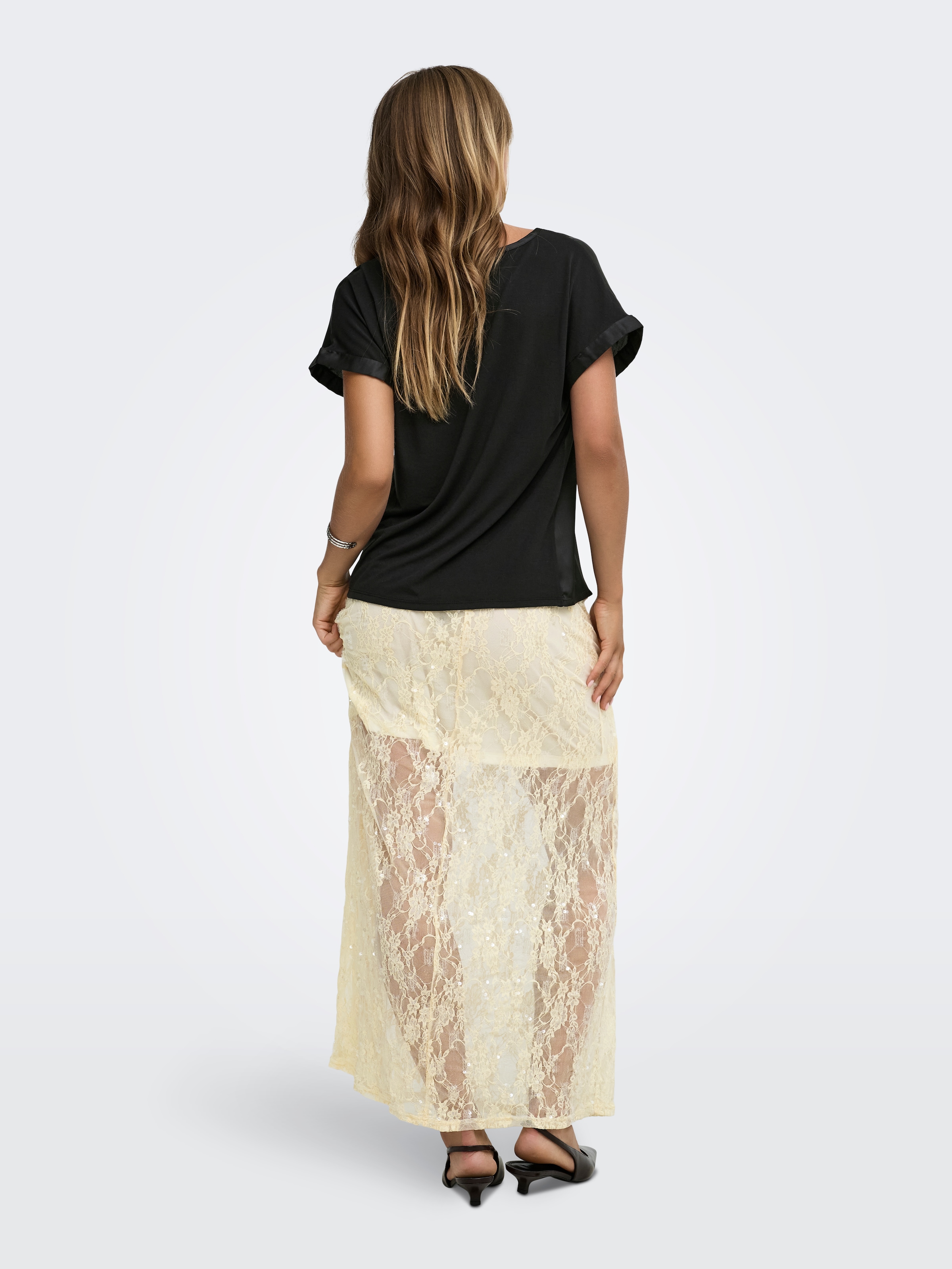 JDY Kurzarmbluse »JDYFIFI S/S TOP  WVN NOOS« Polyester