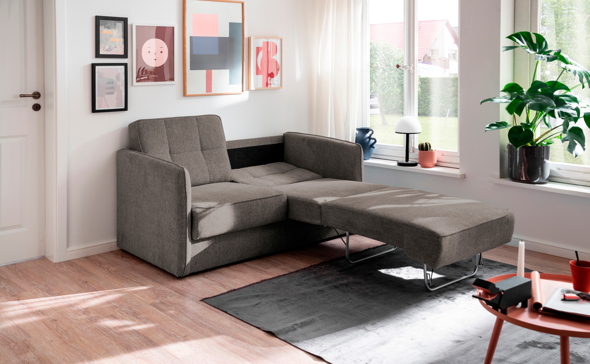 INOSIGN Schlafsofa »Milano«, zwei einzeln ausziehbare Liegefunktionen