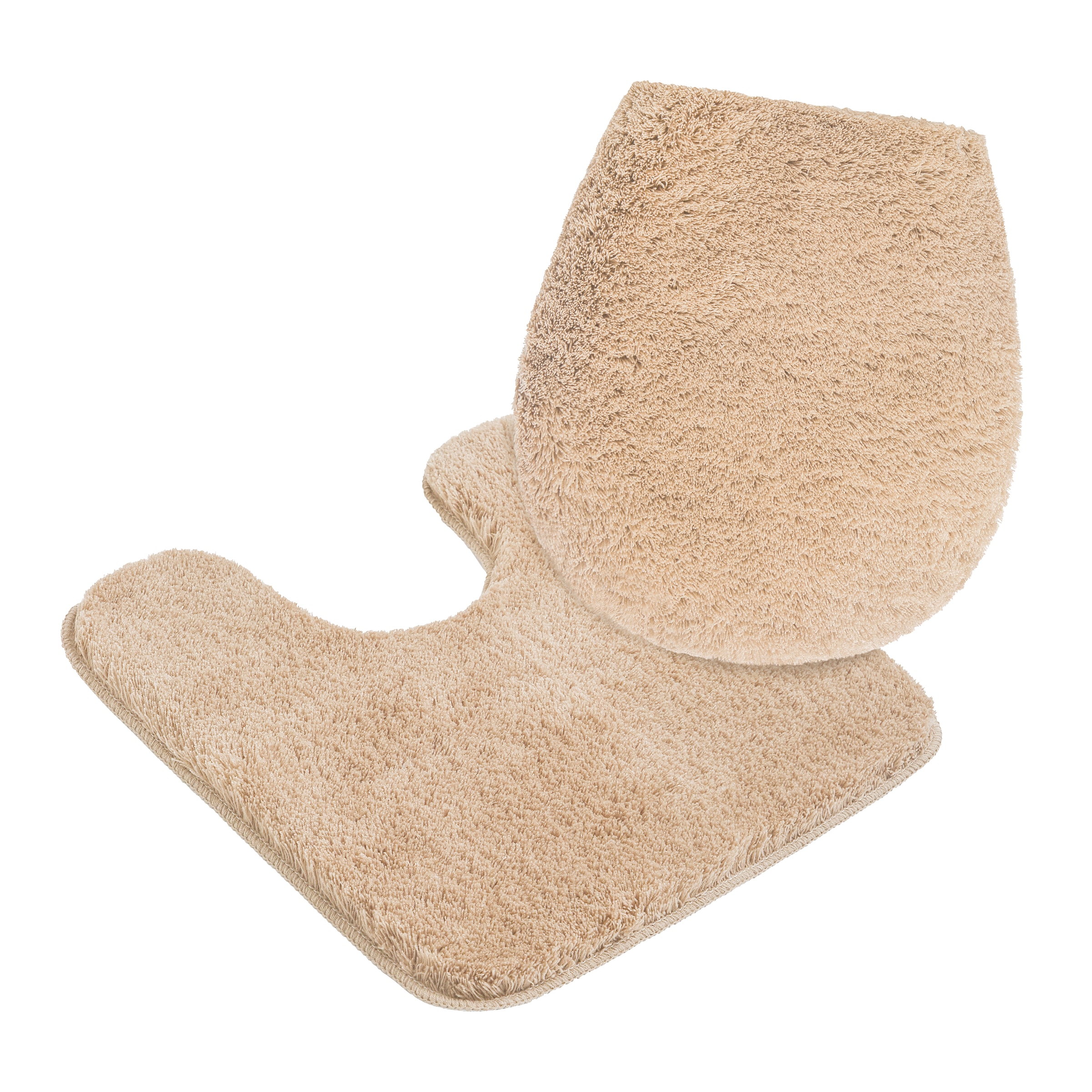 my home Badematte »Merida, Badvorleger, Badezimmer Teppich«, rutschhemmend beschichtet, fußbodenheizungsgeeignet-schnell trocknend-strapazierfähig, Badteppich, Uni Farben, rechteckig, rund & als 2-tlg. Set erhältlich