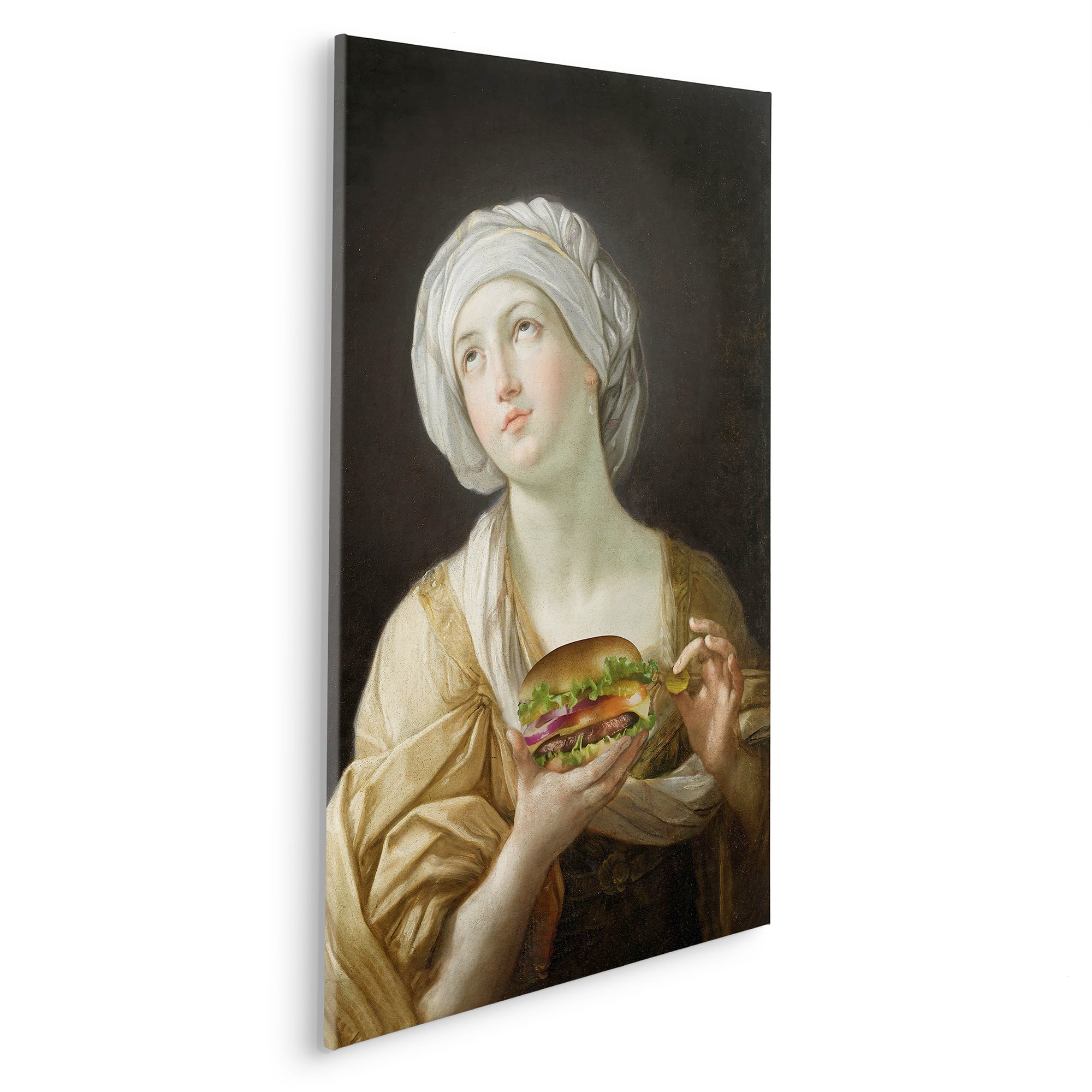 Komar Leinwandbild »Heal-thy Burger - Größe 60 x 90 cm«, Natur, (1 St.), Keilrahmenbild mi Echtholzrahmen
