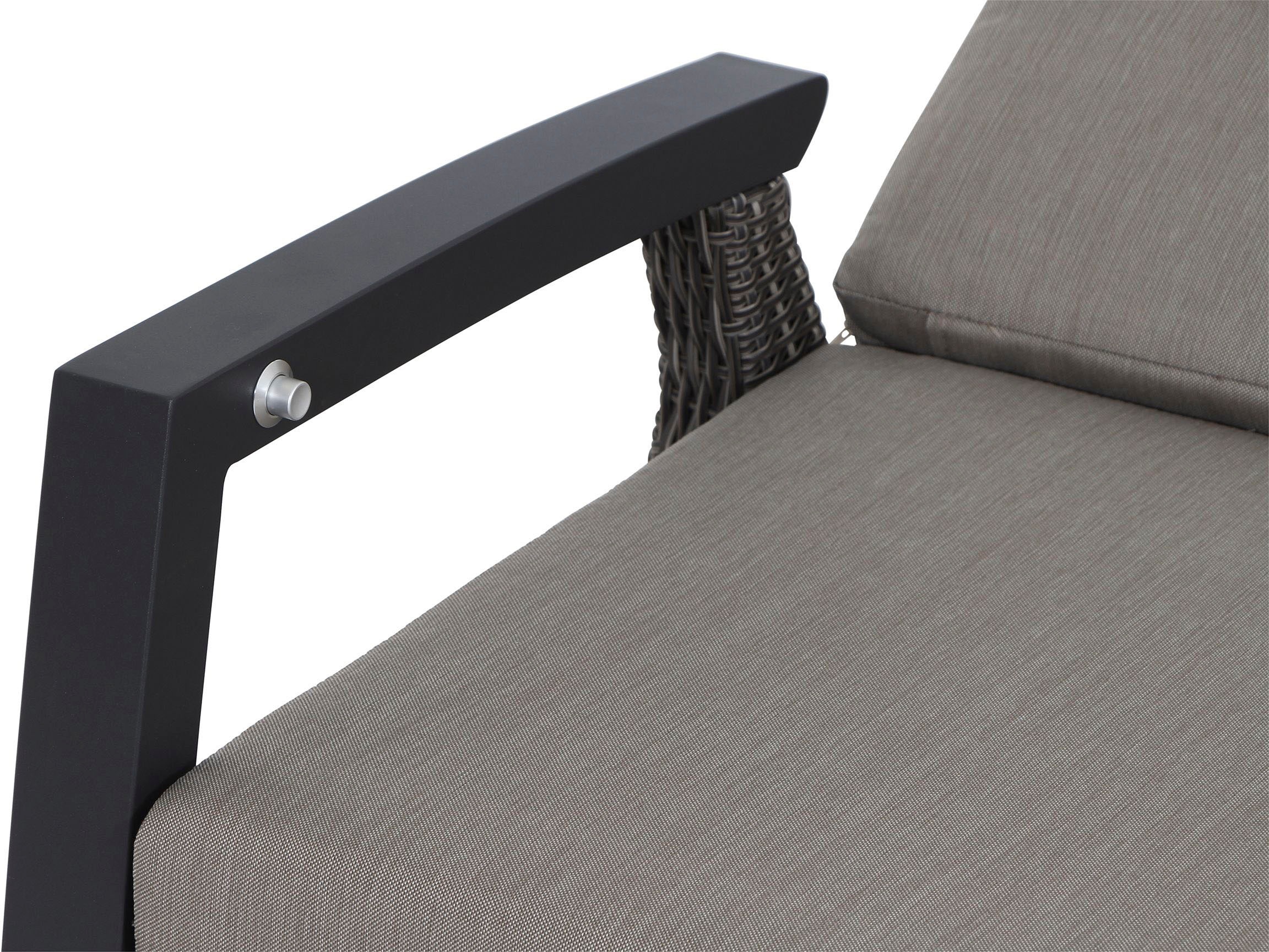 Siena Garden Gartenlounge-Set »Corido«, (Set, 9 tlg.), bestehend aus 2 Sesseln, 1 Sofa, 1 Tisch und 5 Auflagen