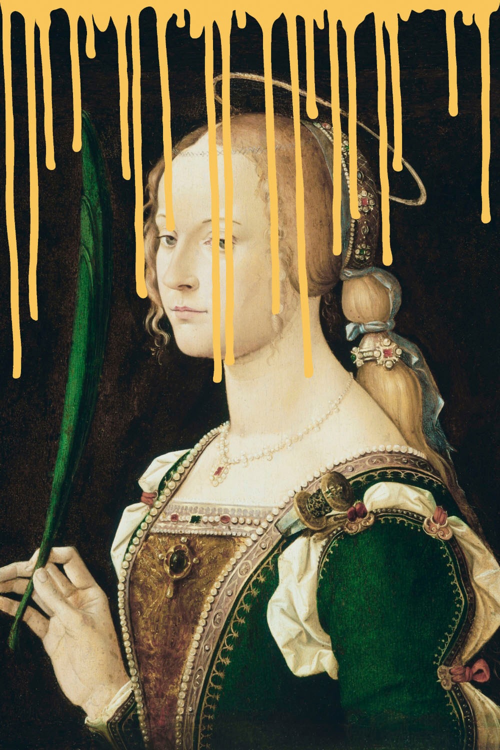 queence Acrylglasbild »Frau mit Farbklecks« Bilder von Frauen   Formen   Fr günstig online kaufen