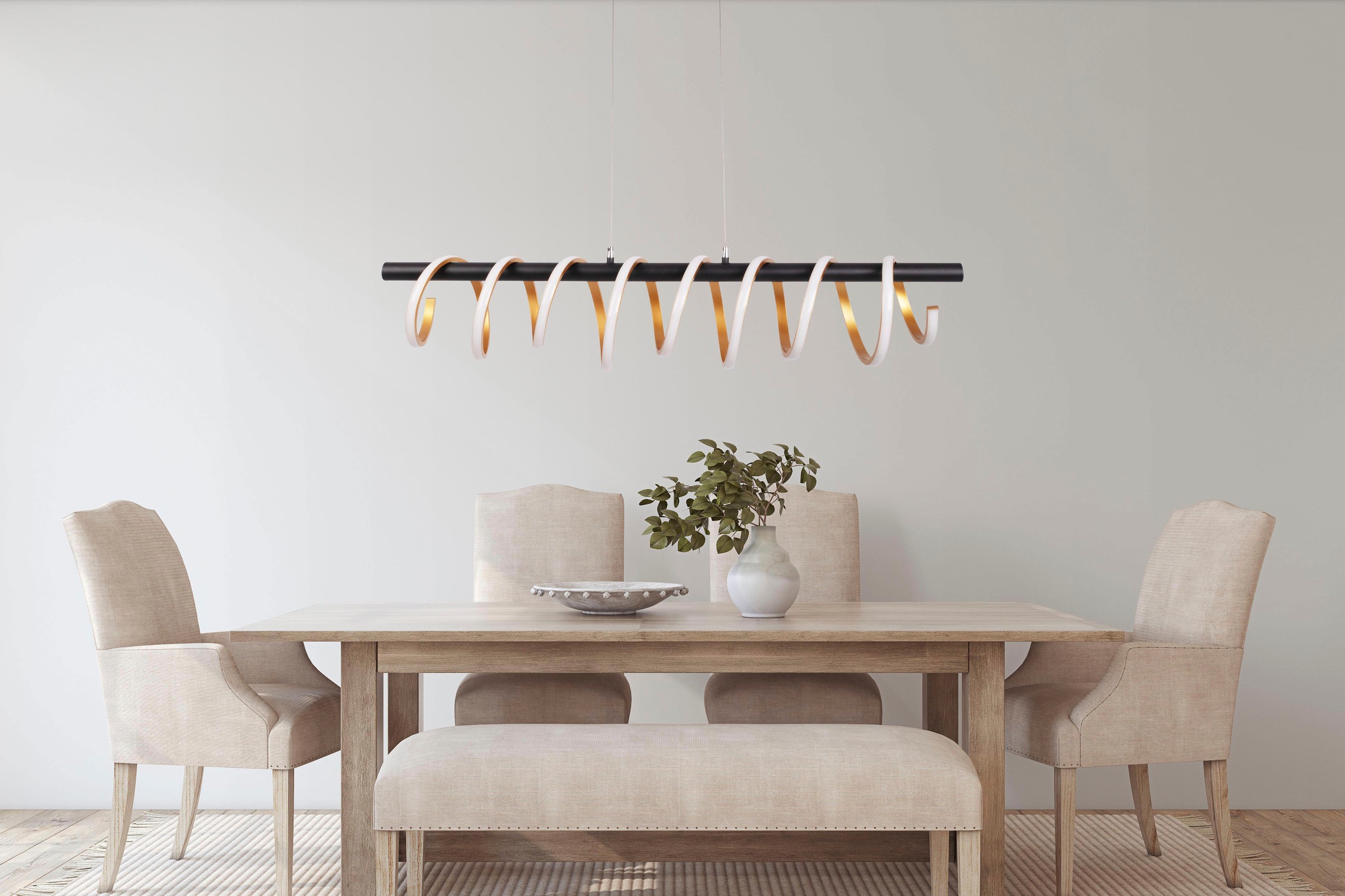 näve LED Pendelleuchte »Belleza« LED-Modul 1 Stk. Warmweiß Hängeleuchte war günstig online kaufen