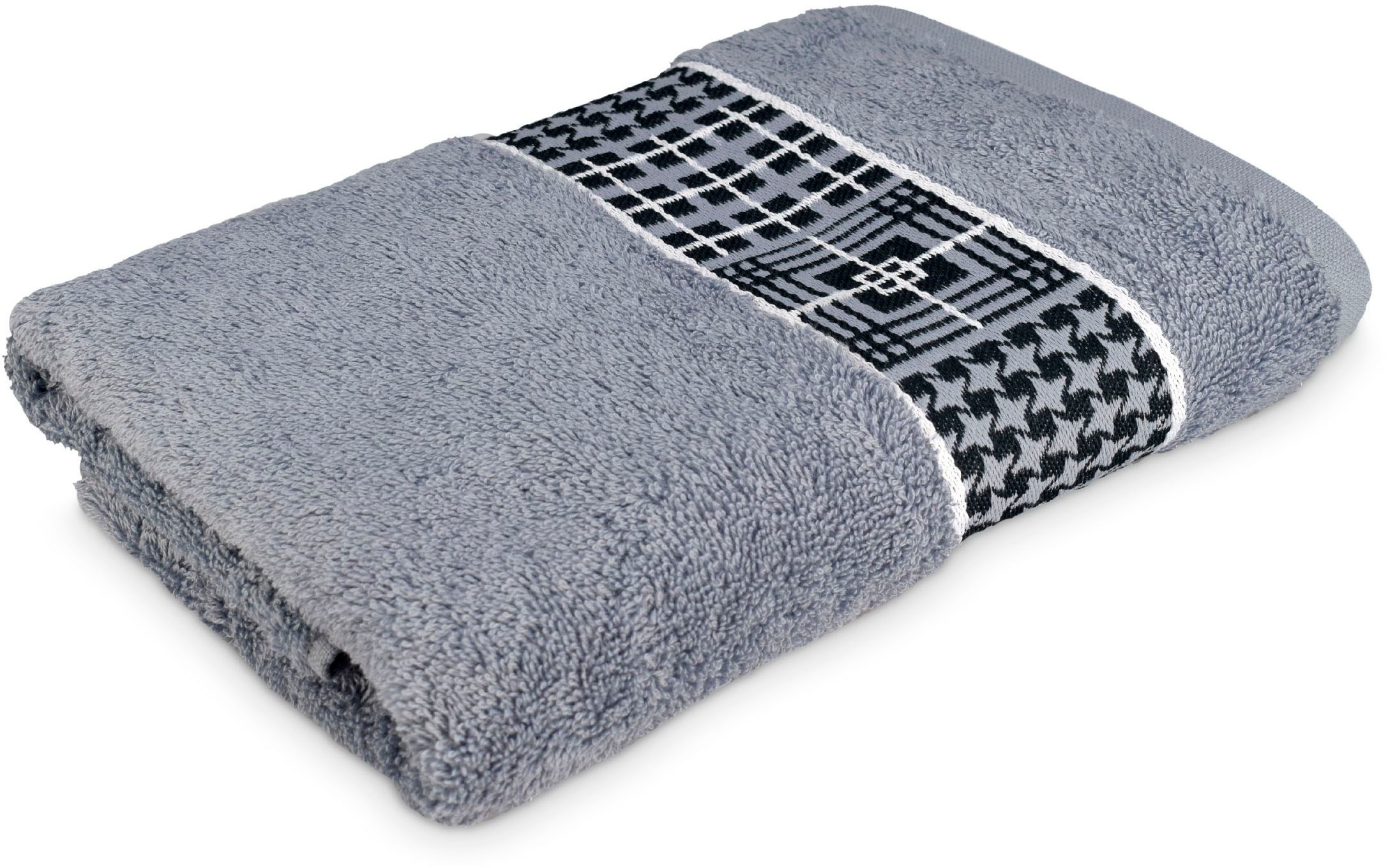 Möve for frottana Handtuch »Fjord« mit tollem Uni Karo günstig online kaufen