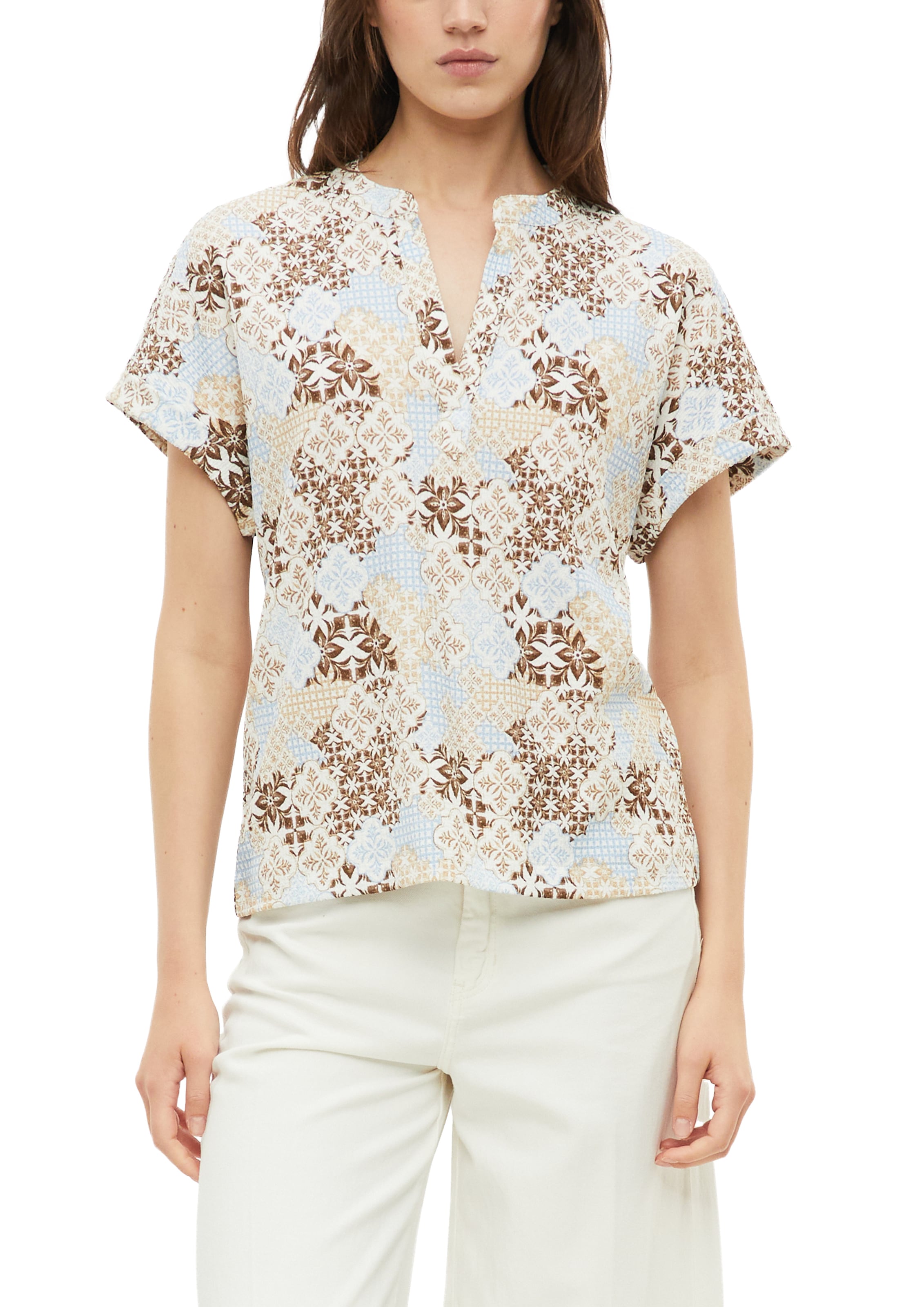 s.Oliver Blusenshirt Kurzarm Sommerbluse