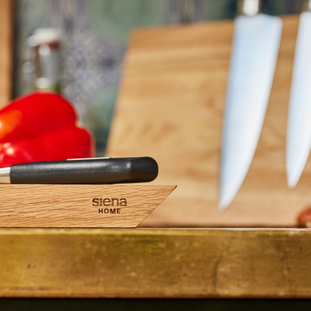Siena Home Schneidebrett »Brescia«, (1 St.), 45° Griff, aus FSC®-zertifiziertem Eichenholz
