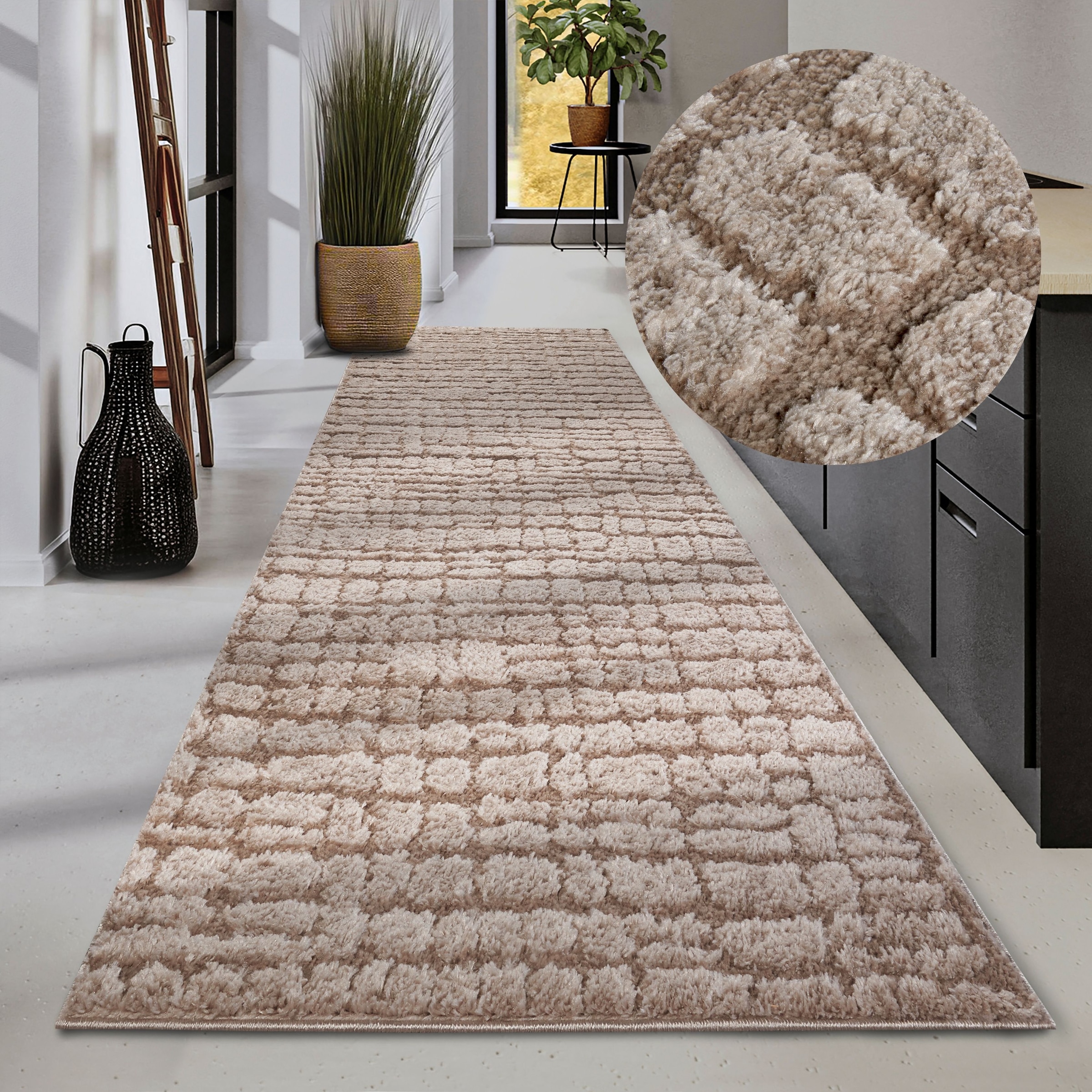 ELLE DECORATION Designteppich »Artistique«, rechteckig, 18 mm Höhe, Hochflo günstig online kaufen