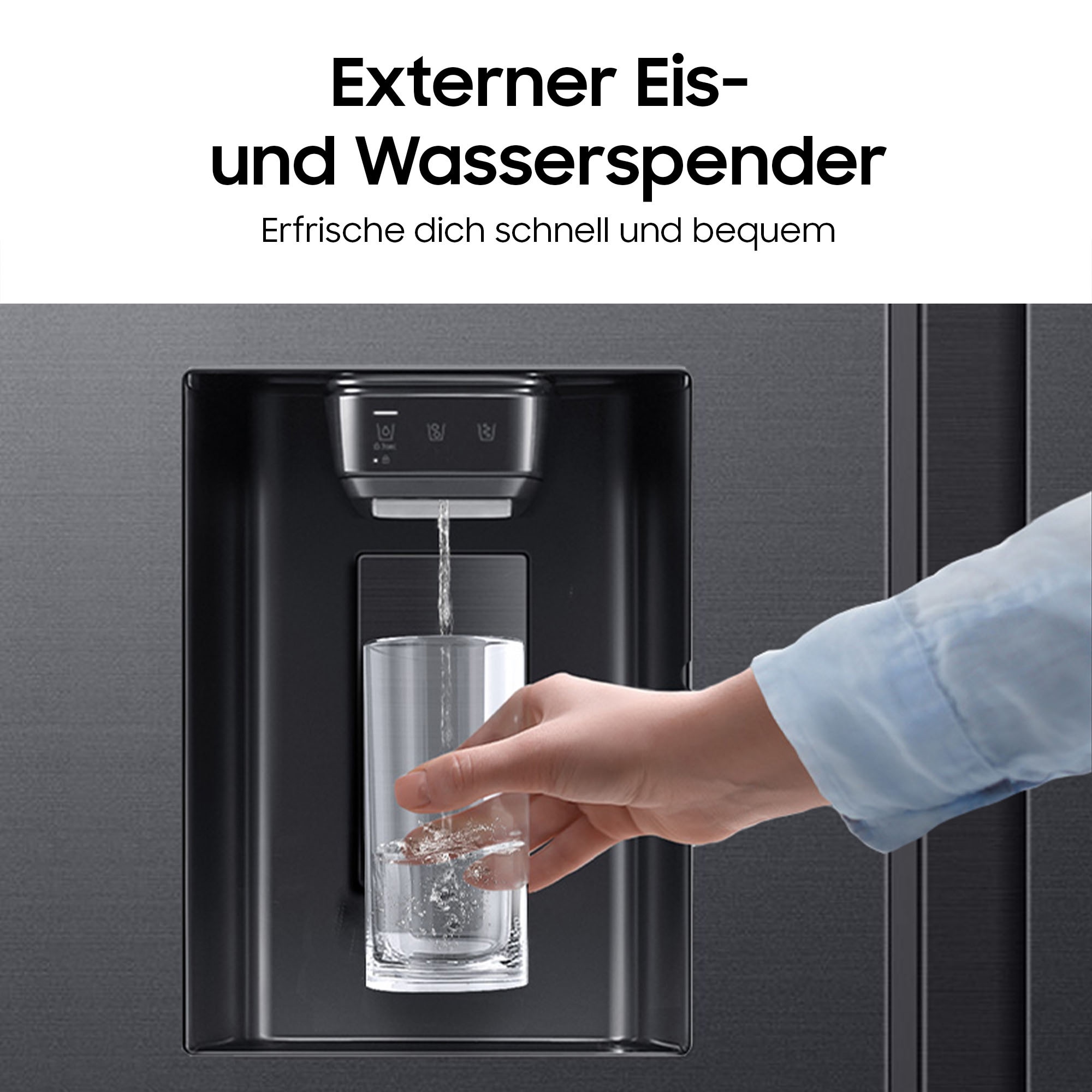 Samsung Side-by-Side RS70F »RS70F65KDF« 178 cm hoch 91,2 cm breit
