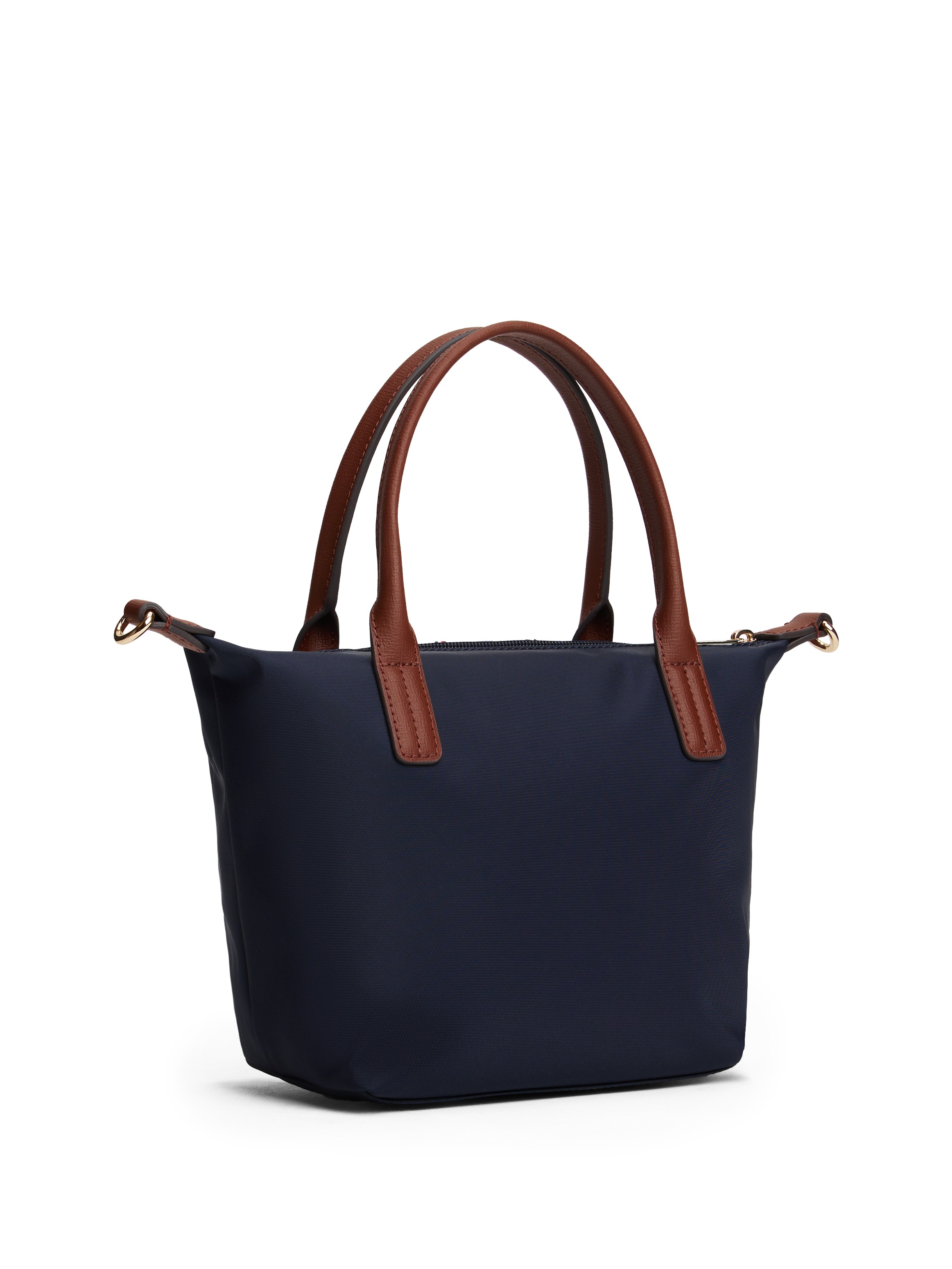 Tommy Hilfiger Tragetasche »POPETTE MINI TOTE CORP« Damen Umhängetasche, Handtasche, Schultertasche mit farbigen Streifen
