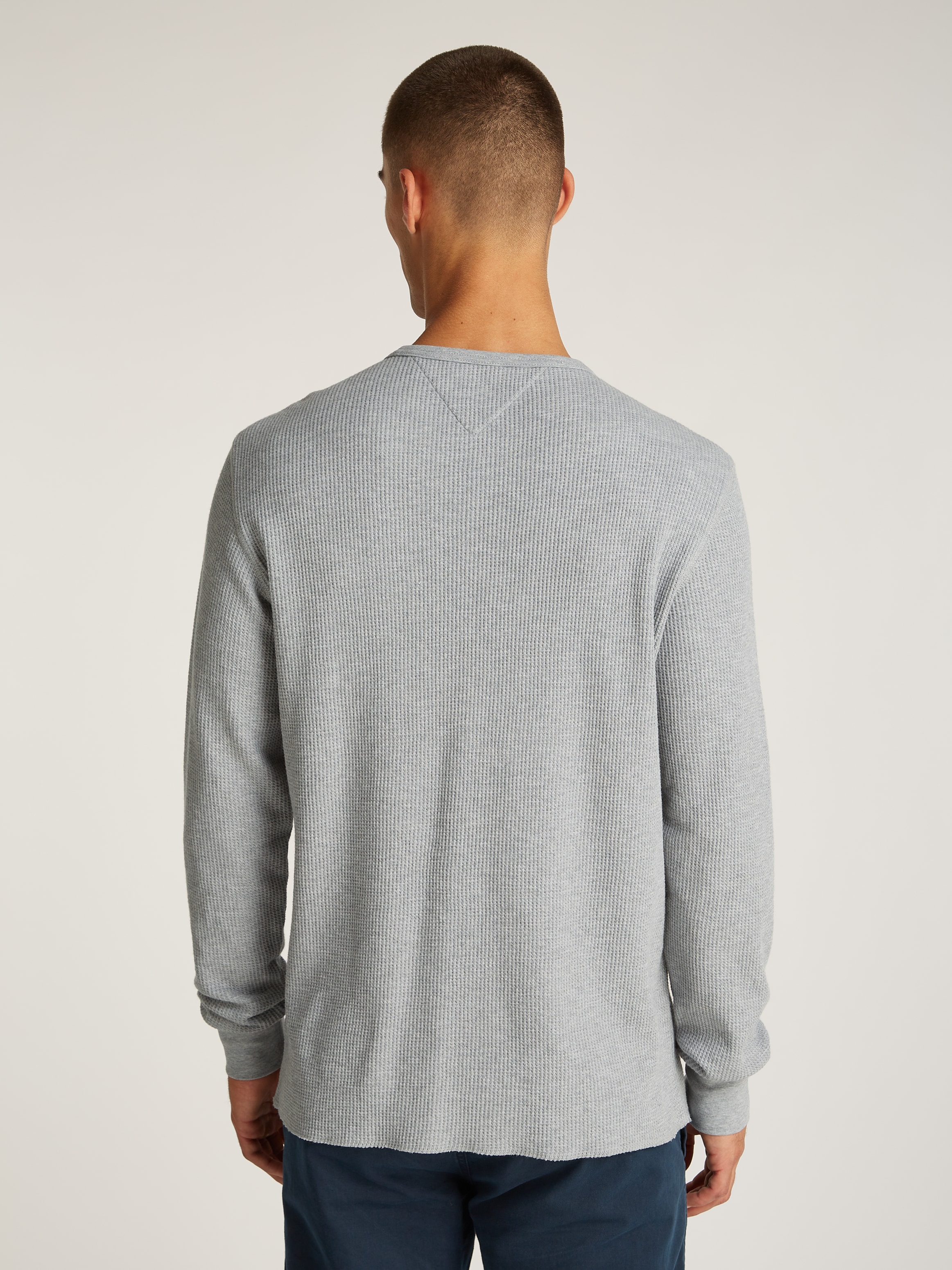 Tommy Jeans Langarmshirt »TJM SLIM WAFFLE L/S TEE EXT«, mit Waffelstruktur
