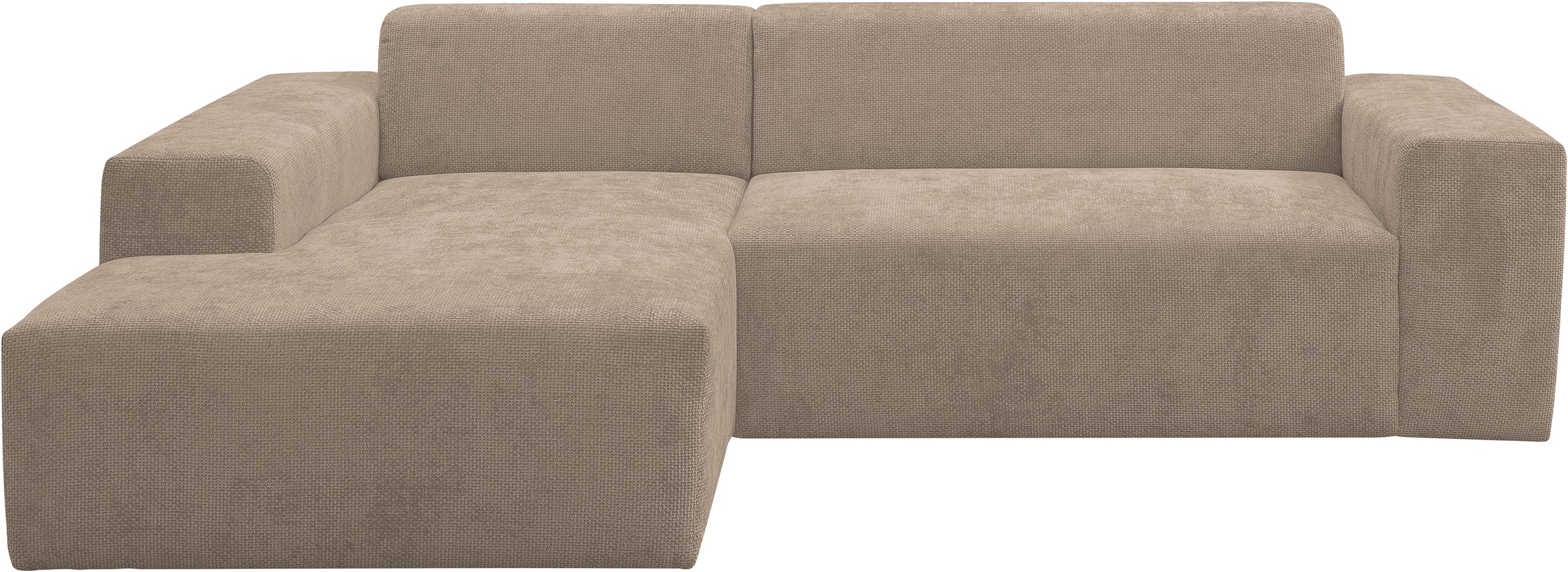 WERK2 Ecksofa »Zeus-L modern & zeitlos, Breite 253 cm, bequemes Sofa« Curvy günstig online kaufen