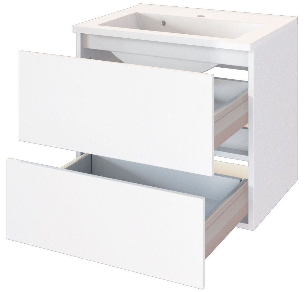 welltime Badmöbel-Set »Welltime Möbel Baabe Waschtisch-Set 3tlg. oder 5tlg.« 3 Stk. tlg.