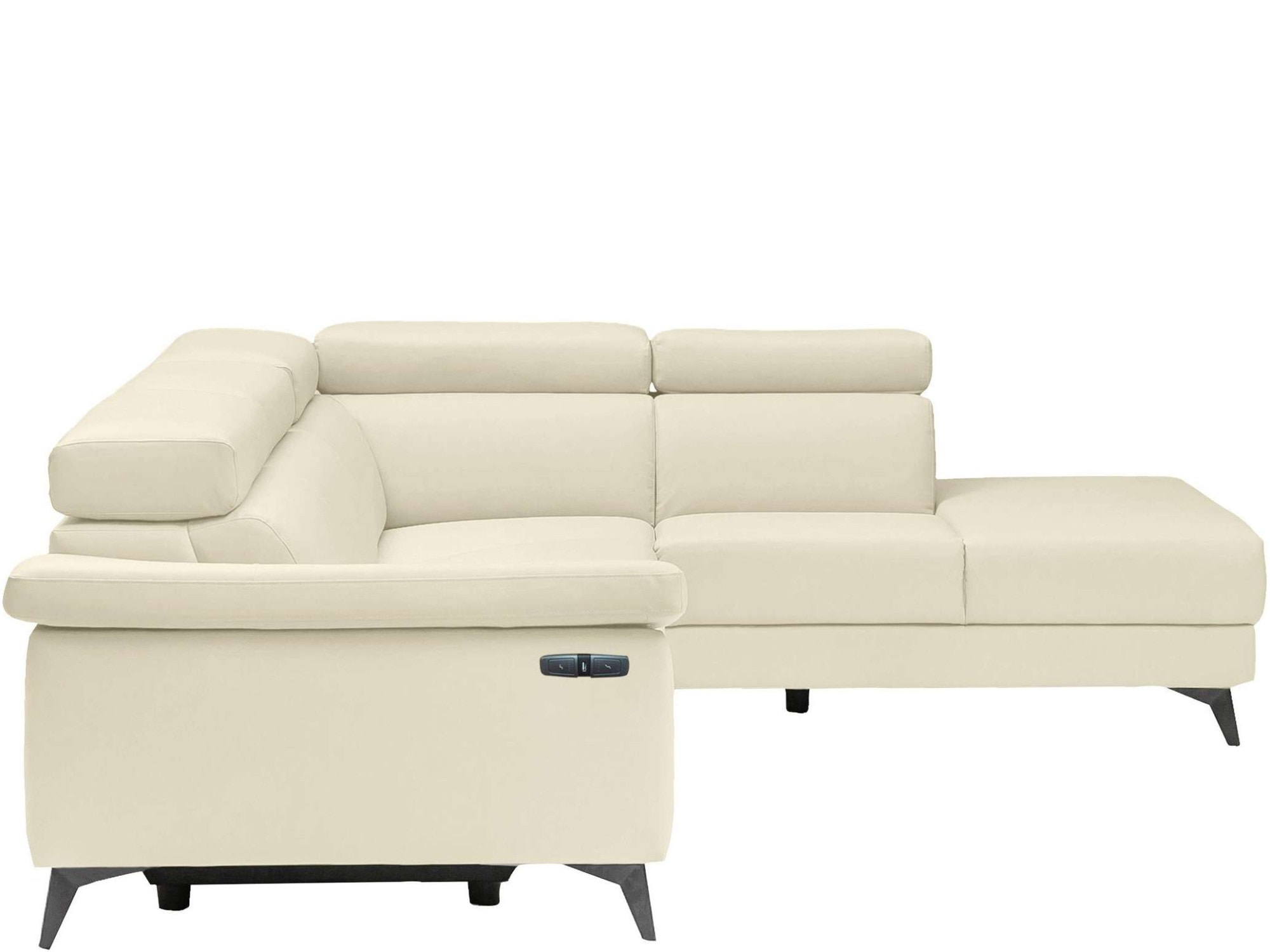 Places of Style Ecksofa »Samira«, mit elektrischer Relaxfunktion in einem Sitz und USB-Anschluss