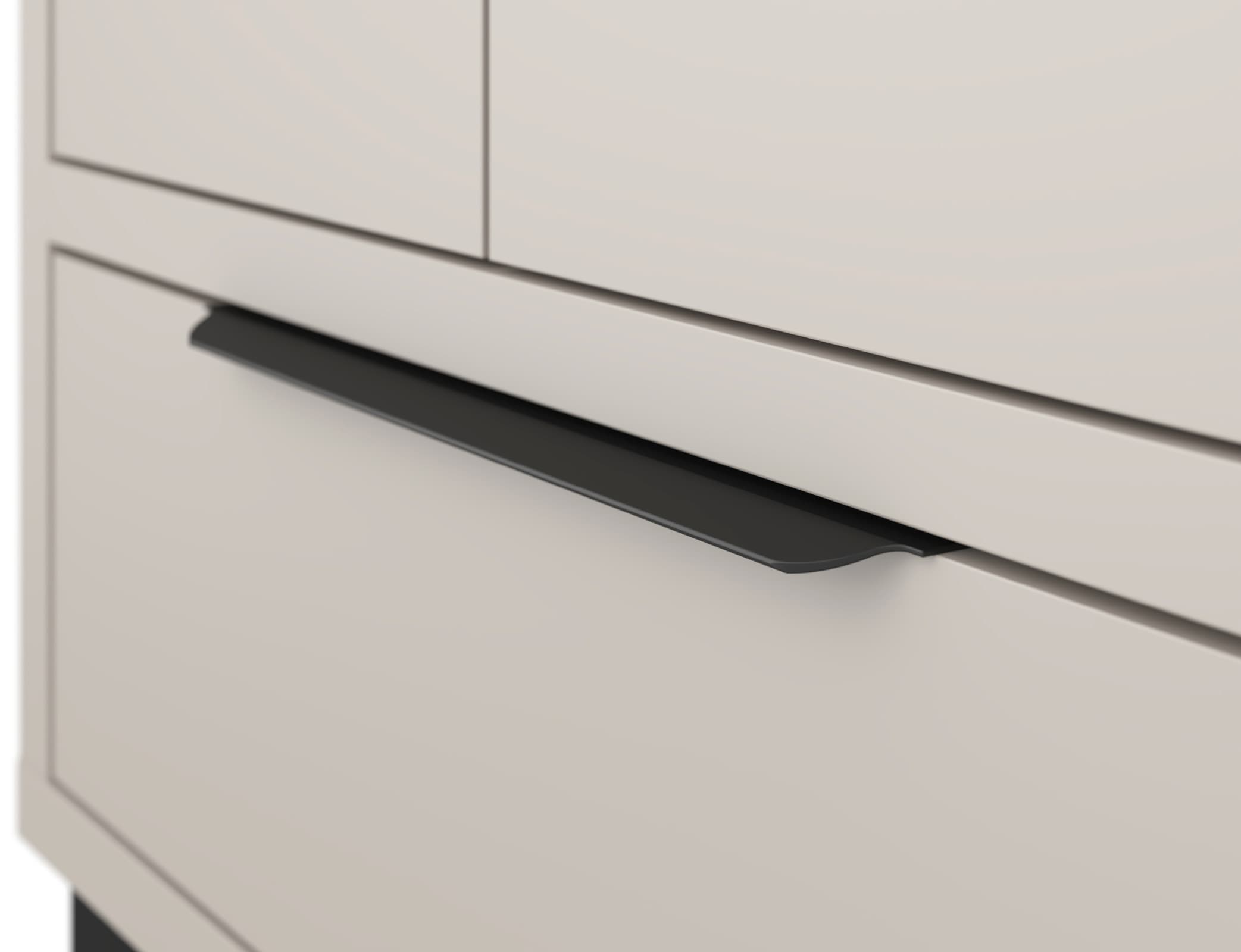 Home affaire Drehtürenschrank »Bronne,Breite 145 cm, Kleiderschrank inclusive Innenausstattung« Kleiderschrank, 2 Schubkästen, Metallgriffe, Garderobe