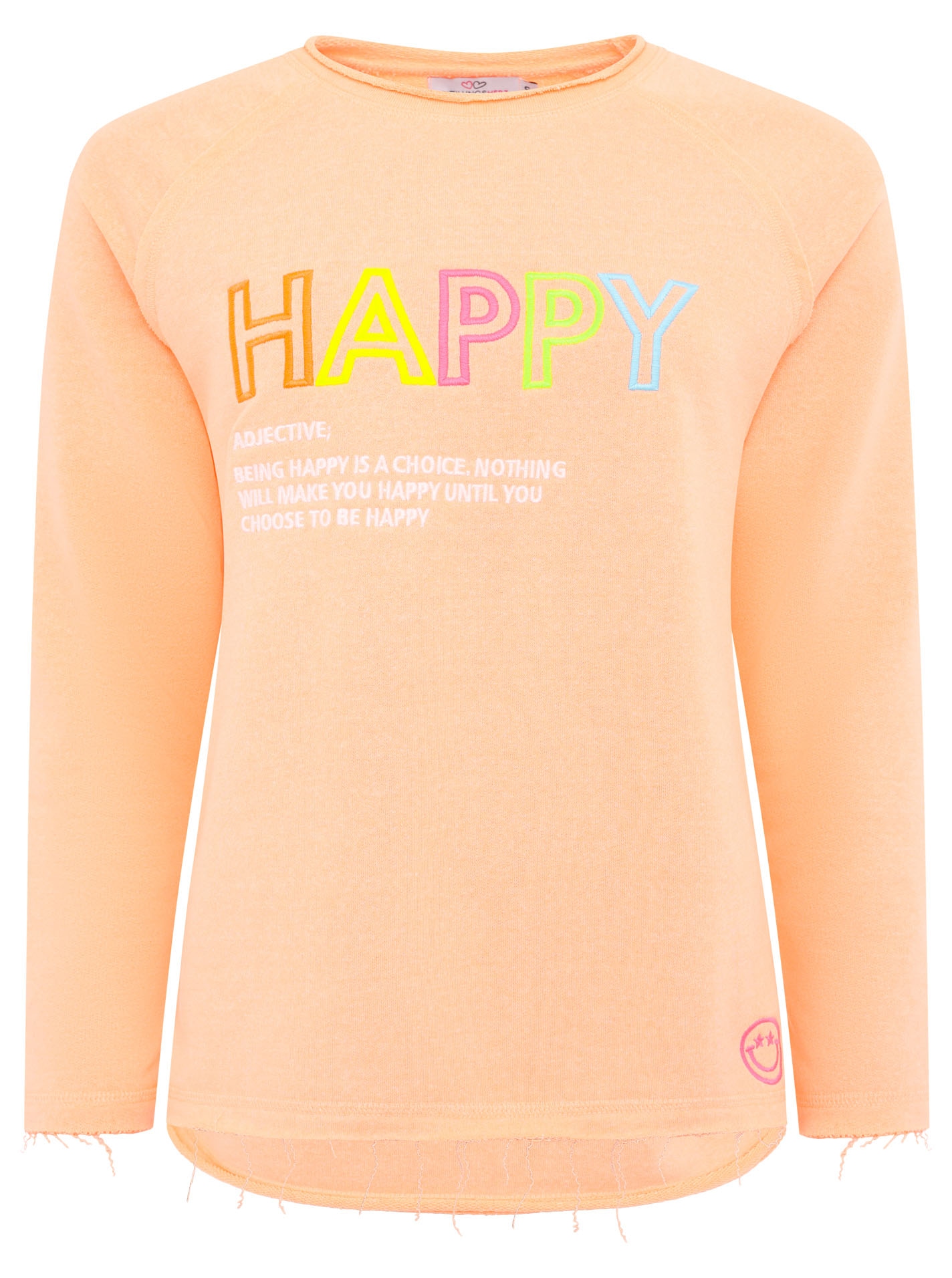 Zwillingsherz Sweatshirt »"Happy"«, mit inspirierendem Zitatprint