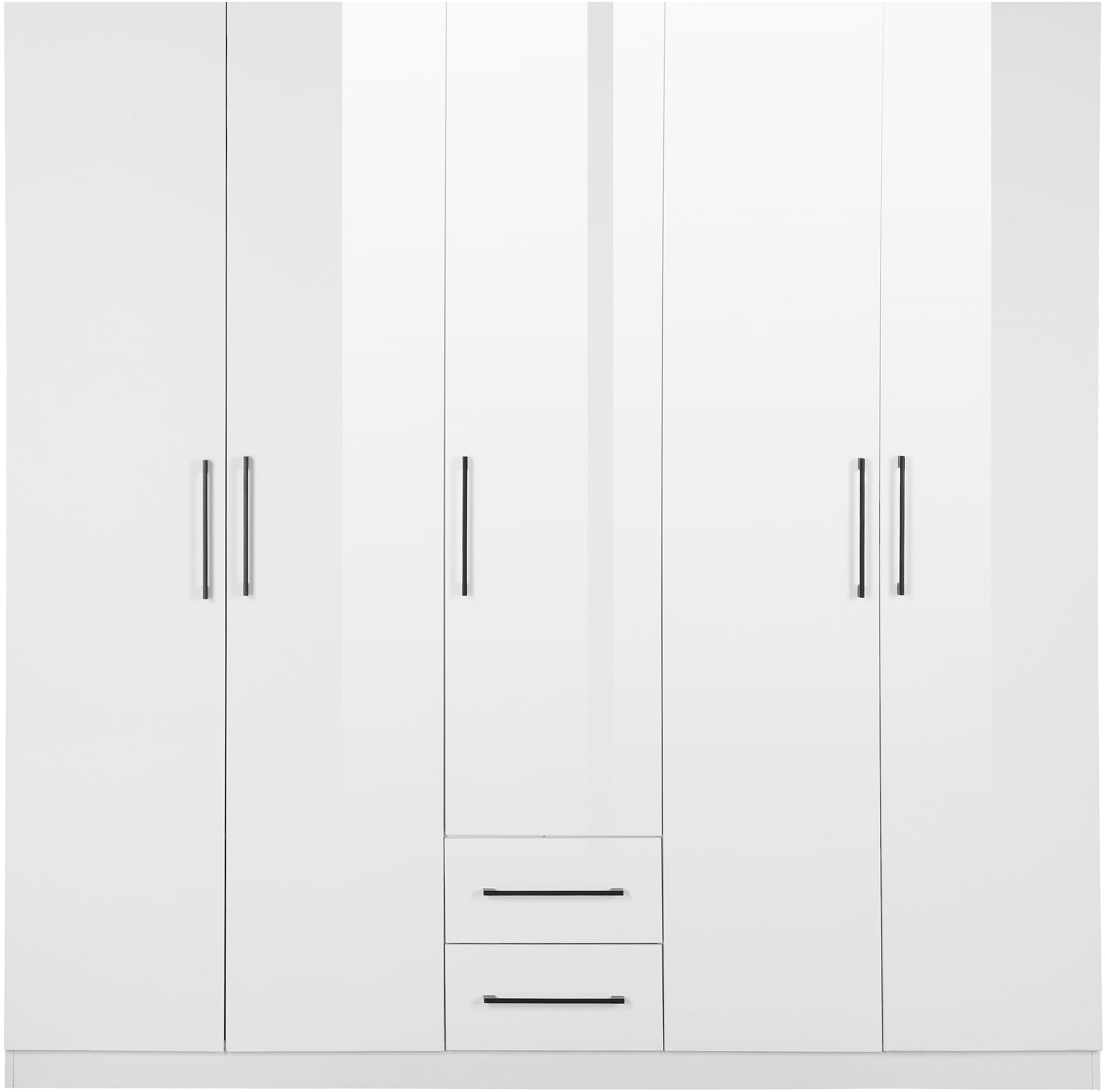 INOSIGN Kleiderschrank »Sylt Schlafzimmerschrank Garderobe Schrank Bestseller hochglanz«, Drehtürenschrank mit perfekter Innenausstattung, Breite 200cm