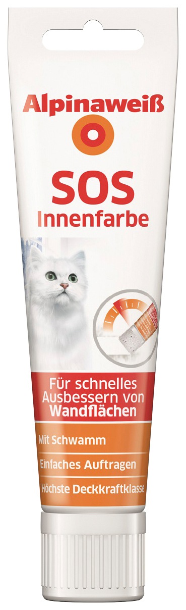 Alpina Wand- und Deckenfarbe »SOS Innenfarbe«, SOS Tube, Weiß, matt, 100 ml, für ca.... kaufen