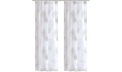 Kutti Vorhang »Dandelion«, (1 St.), Gardine halbtransparent, Ausbrenner,  Baumwolle-Polyester, bedruckt jetzt im %Sale