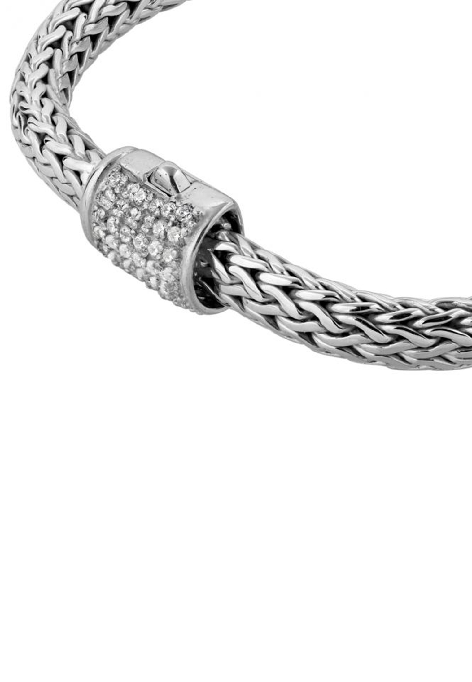 Kuzzoi Armband »Gliederarmband Damen Zirkonia Kristalle 925 Silber«