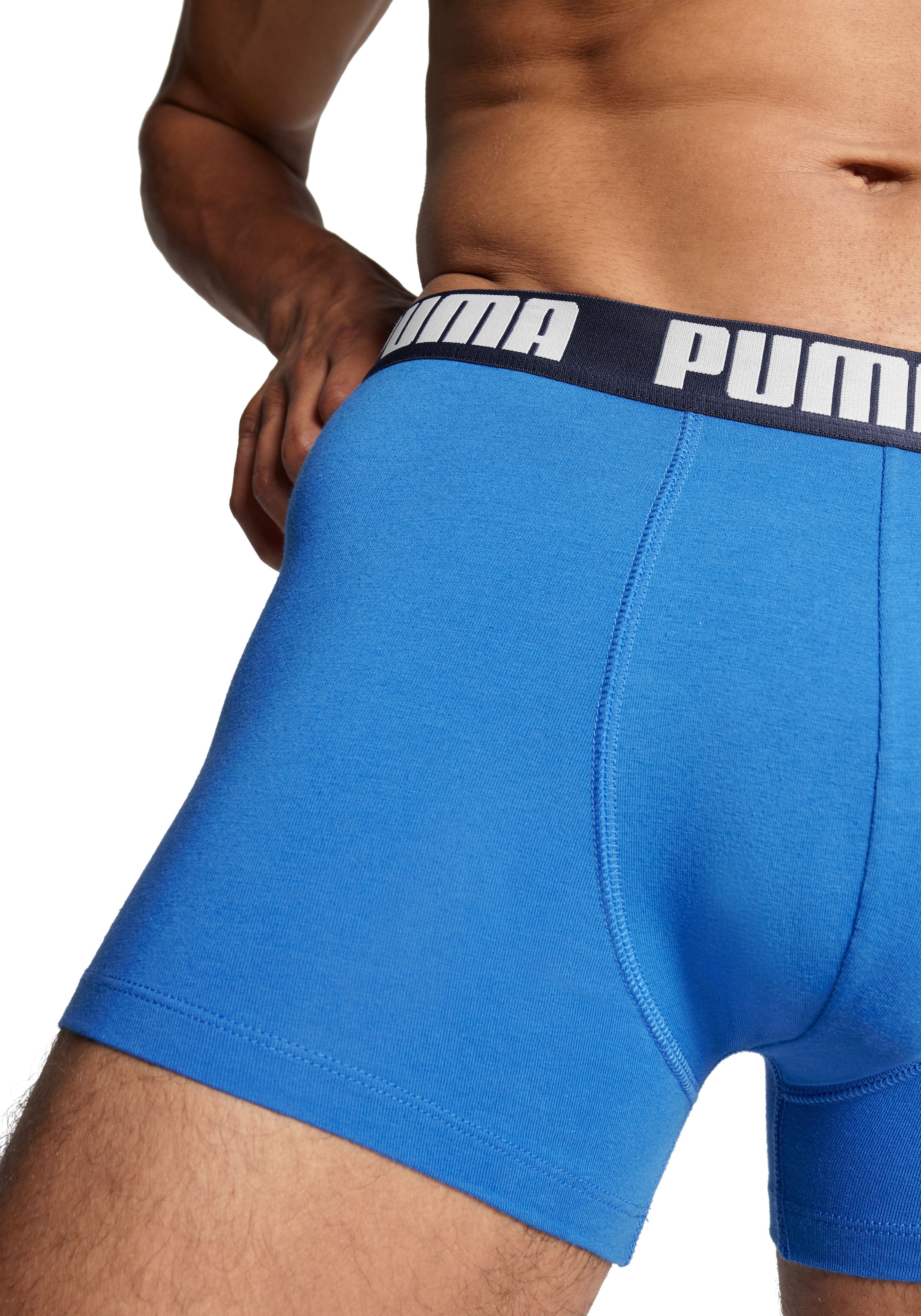 PUMA Boxershorts »PUMA MEN EVERYDAY BOXER 6P ECOM«, (6er Pack), Elastischer Logobund, Stretchmaterial, ohne Eingriff