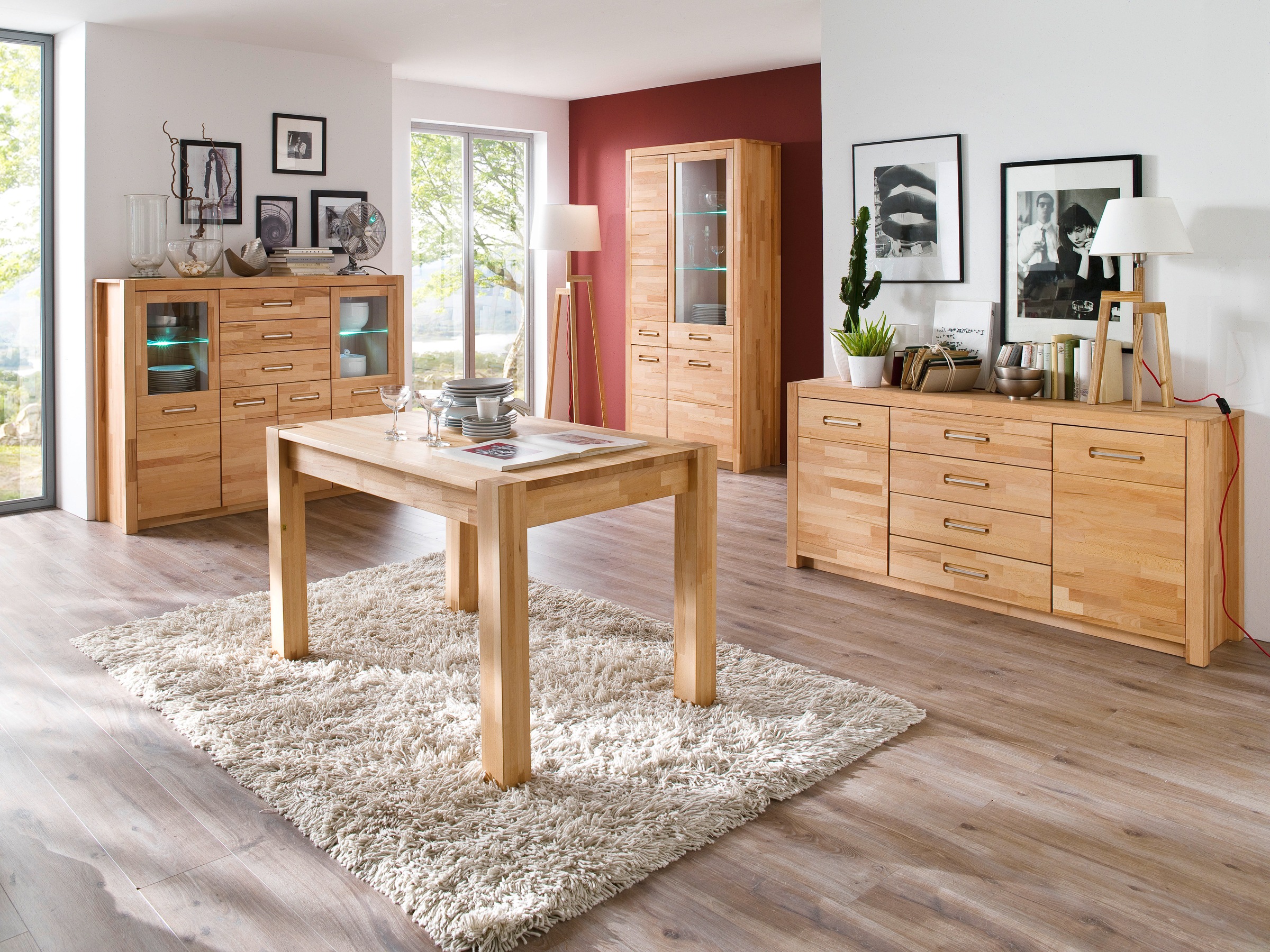 MCA living Vitrine »Fenja Kombivitrine, Glasvitrine, Standvitrine« Set, 1 S günstig online kaufen