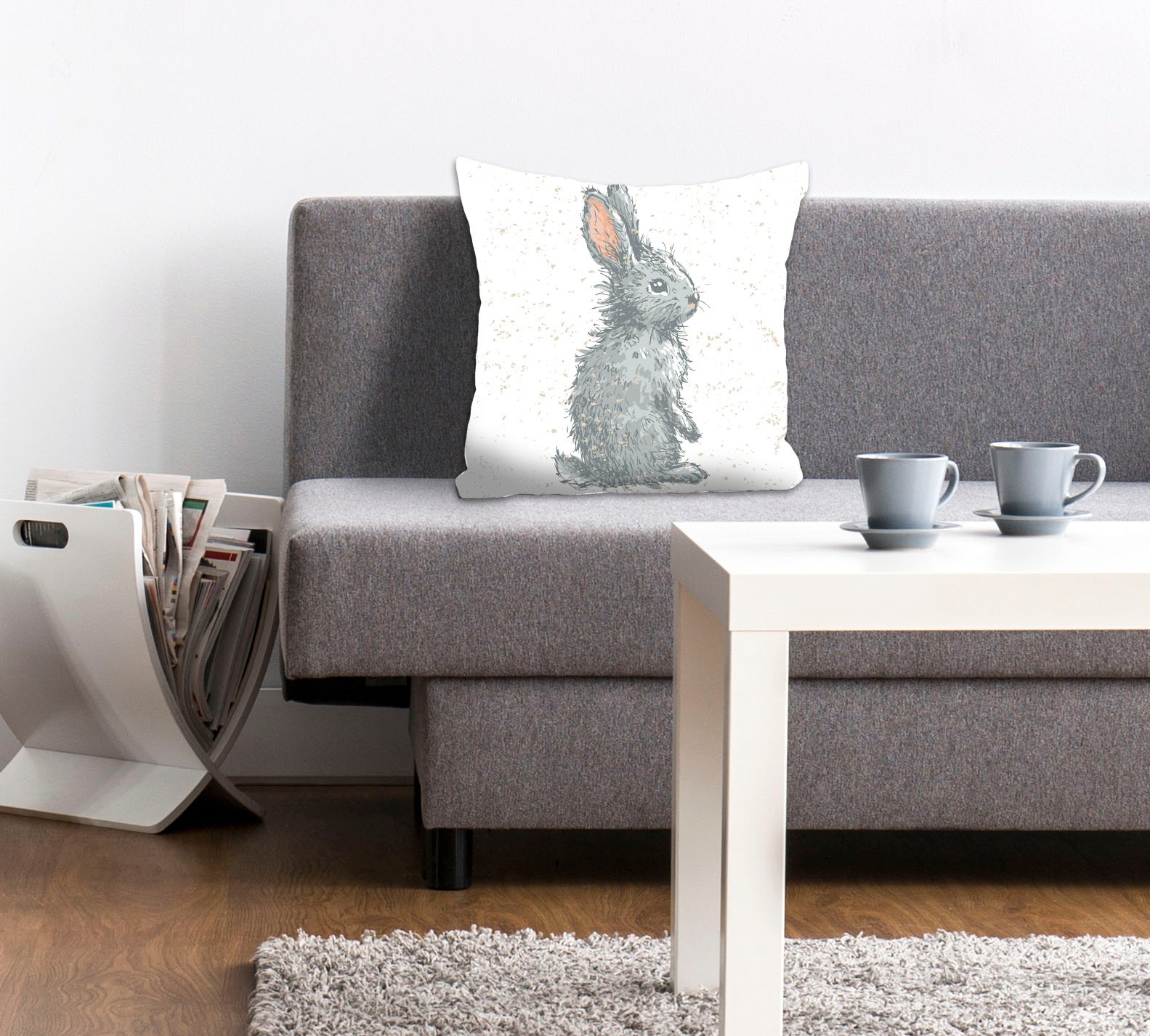 queence Dekokissen »Corinne«, Kissenhülle,Hase,Schnee,Winter,Fröhlich,Weihn günstig online kaufen