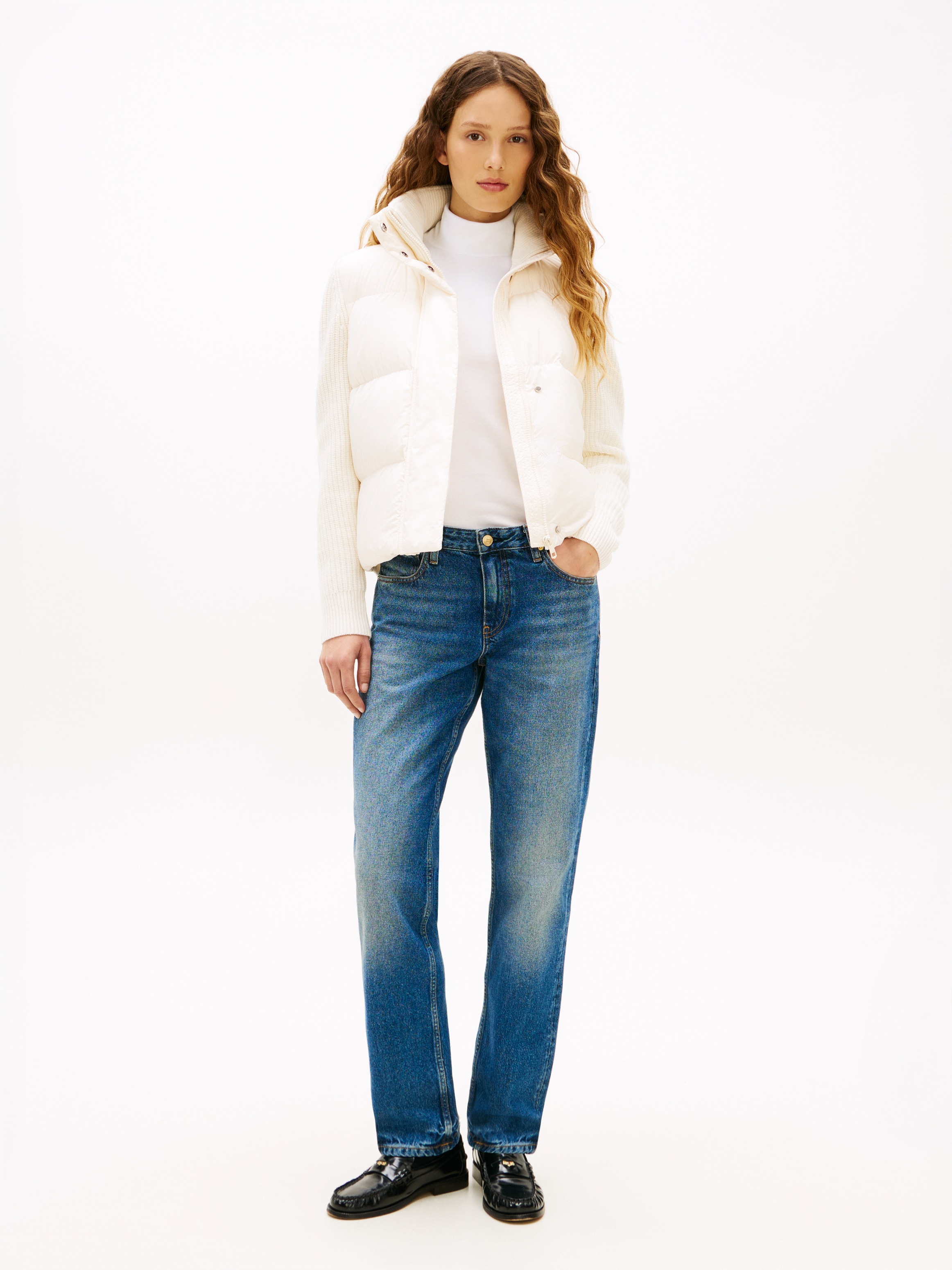 Tommy Hilfiger Steppjacke »MODERN DOWN KNIT MIX REG JACKET«