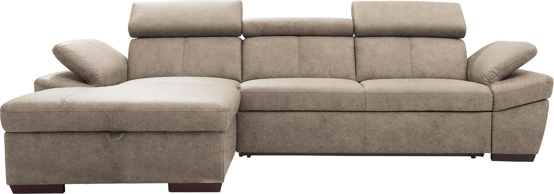 exxpo - sofa fashion Ecksofa »Salerno, Funktionssofa, Breite 280cm, hoher S günstig online kaufen