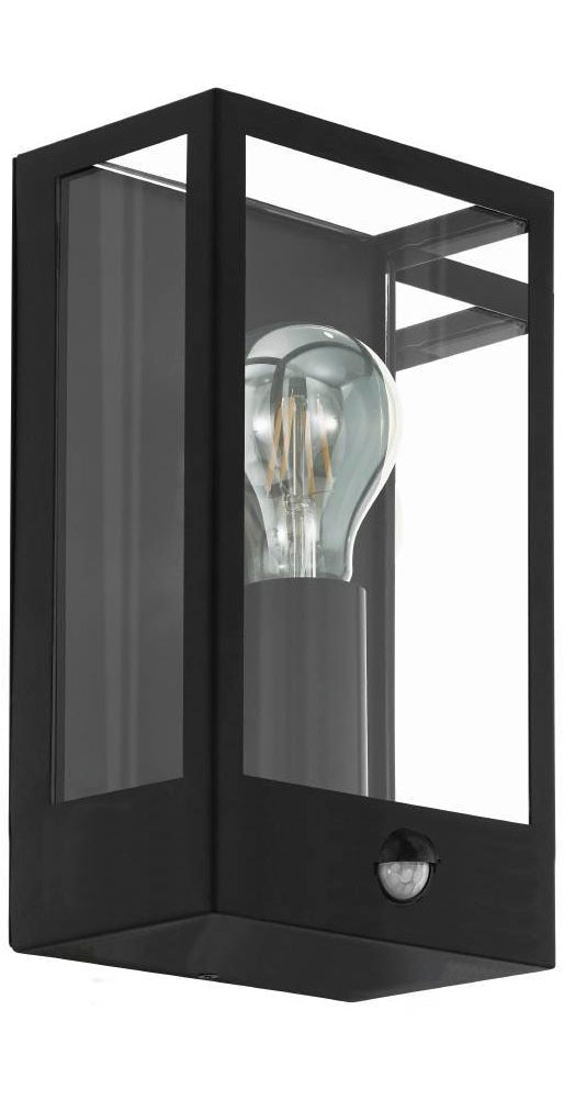EGLO Wandleuchte »ALAMONTE«, 1 flammig, Leuchtmittel E27 | ohne Leuchtmittel, Außenleuchte, Bewegungsmelder, Dämmerungssensor, Wandlampe, E27, IP44