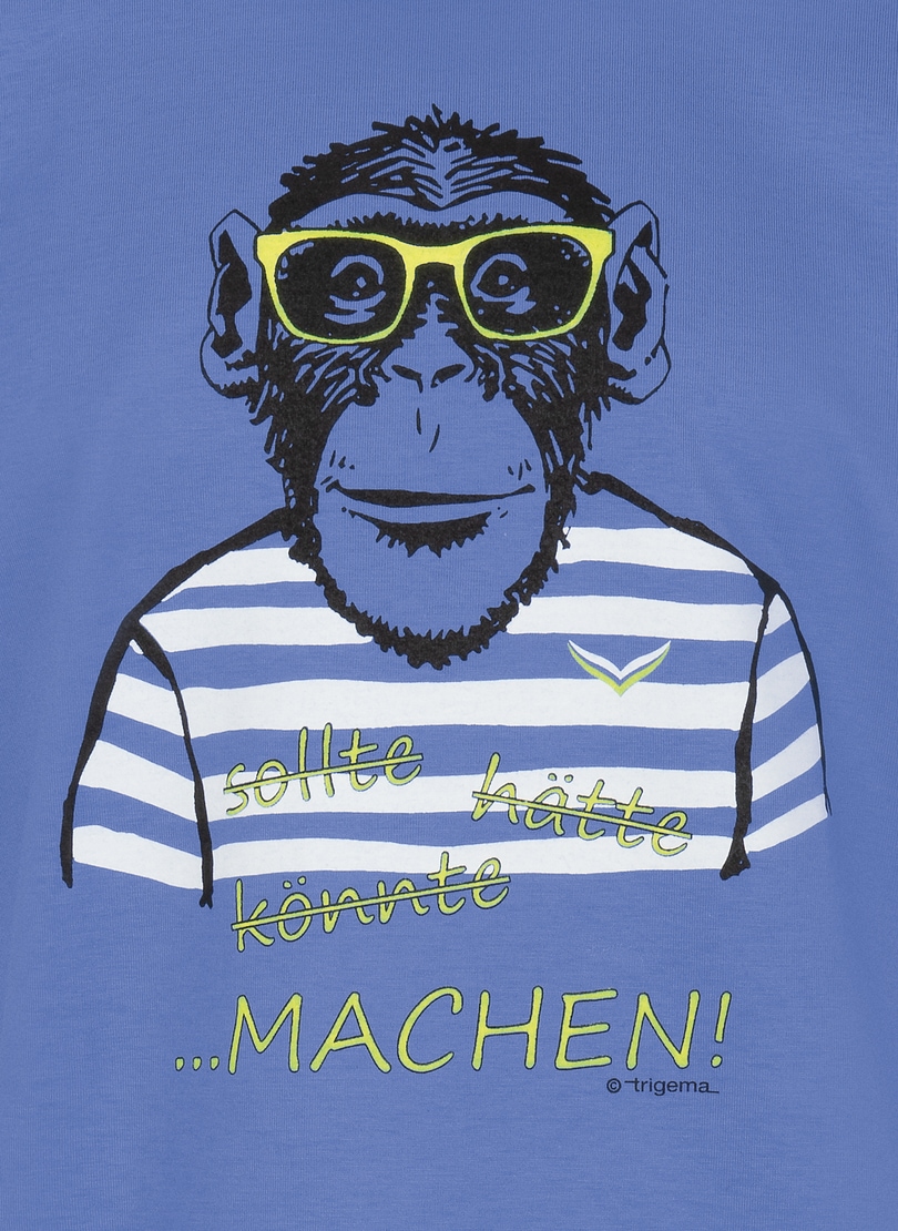 großem »TRIGEMA bestellen T-Shirt online mit Affen-Aufdruck« T-Shirt Trigema