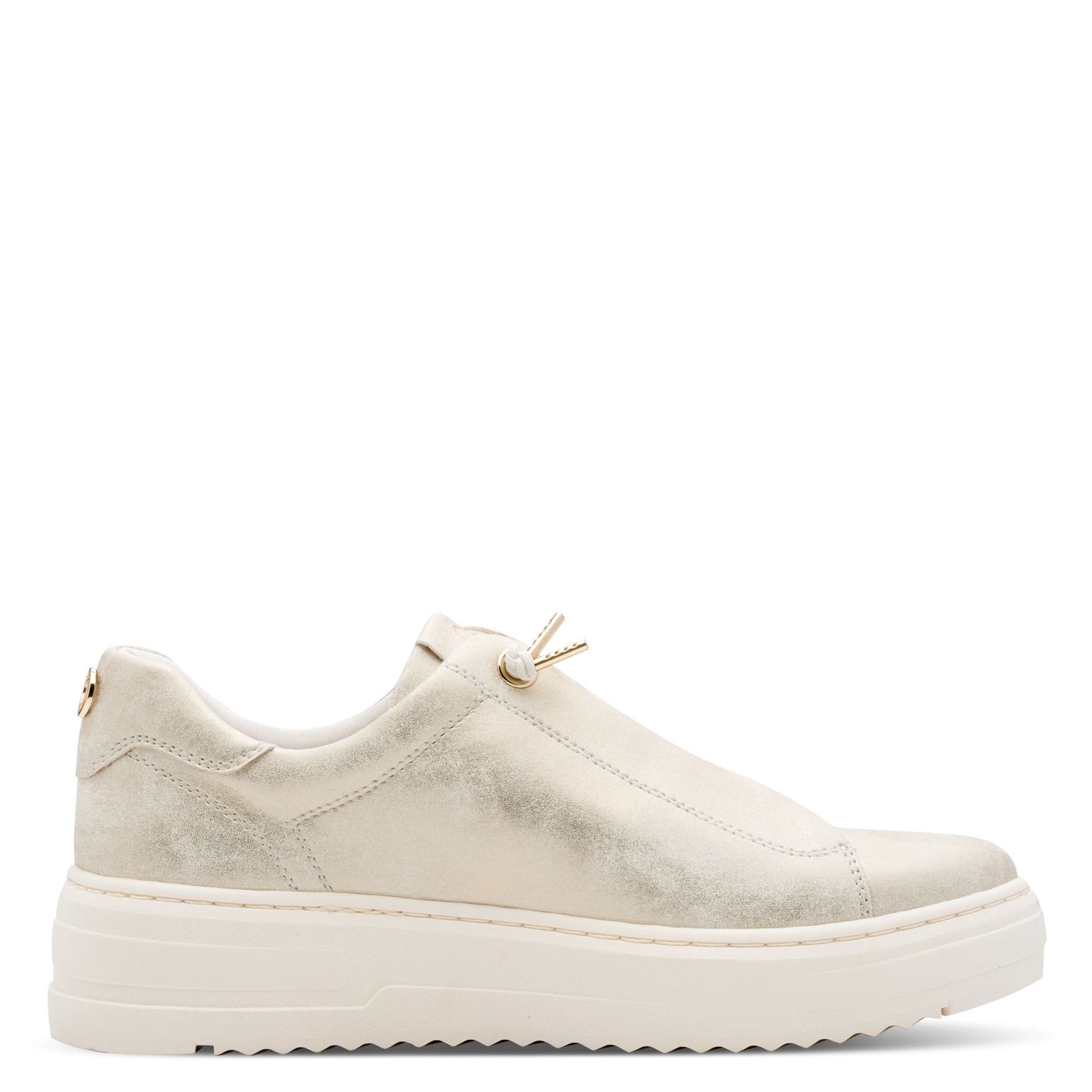 MARCO TOZZI Slip-On Sneaker  , Freizeitschuh, Halbschuh, Schnürschuh mit seitlichem Logoschriftzug