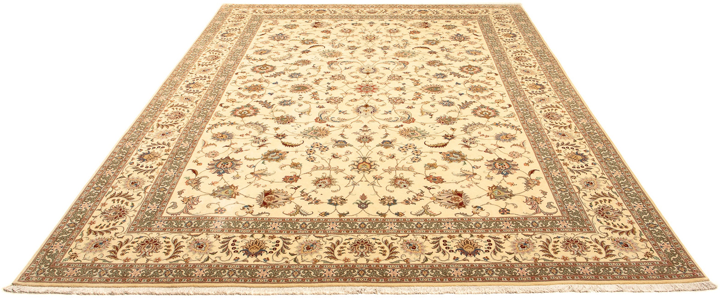 morgenland Orientteppich »Perser - Täbriz - Royal - 342 x 250 cm - beige«, günstig online kaufen