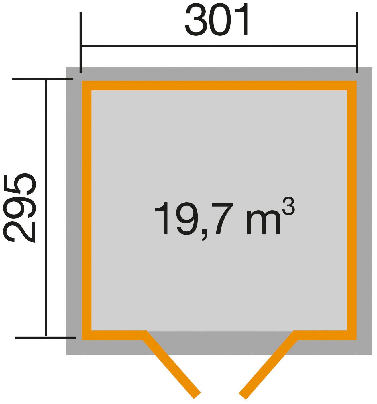 weka Gartenhaus »122 Gr.5, schwedenrot«
