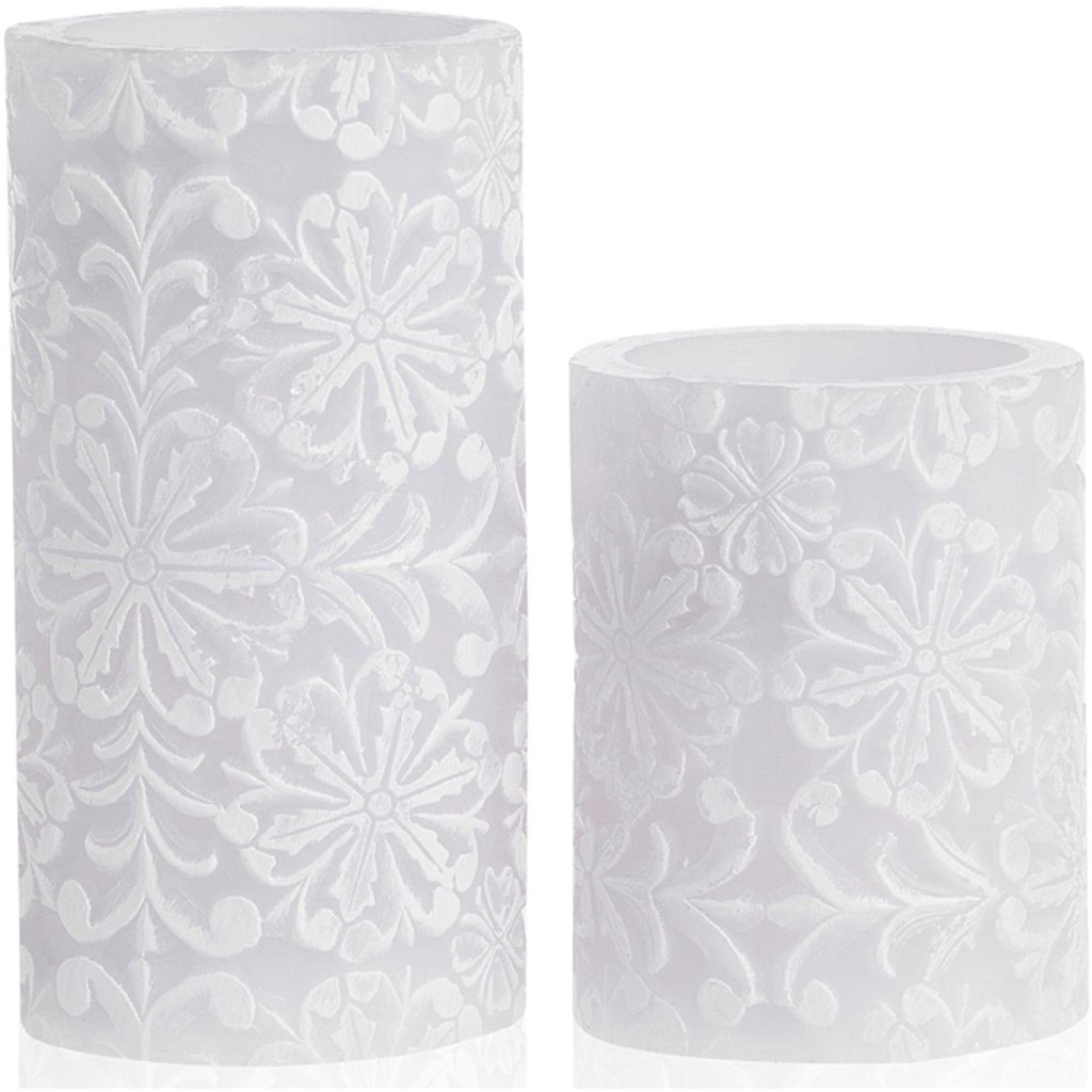 Pauleen LED-Kerze »Wachskerze Little Lilac Candle 2er Set«