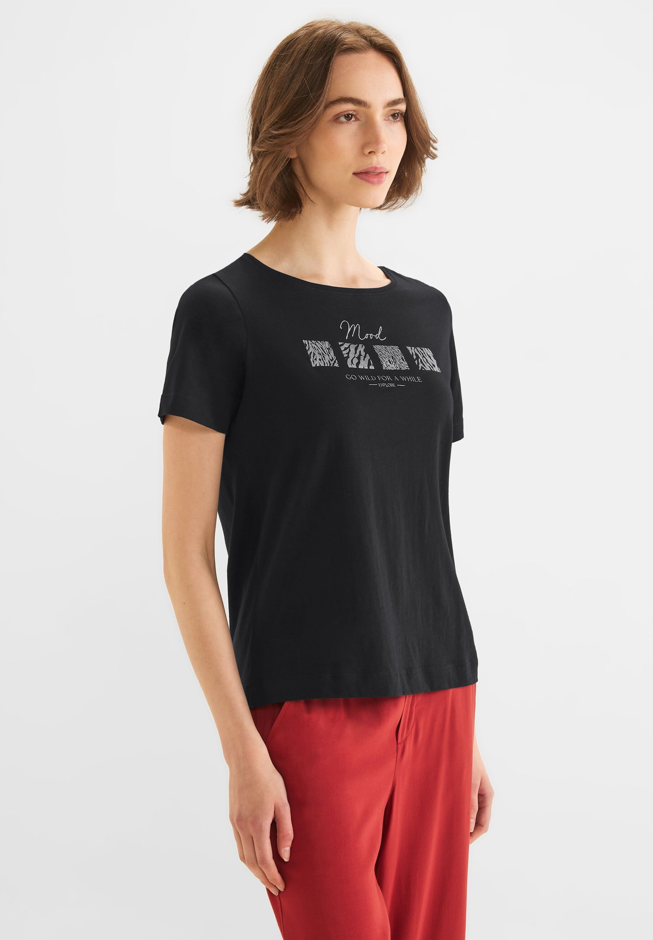 STREET ONE T-Shirt, aus reiner Baumwolle online bestellen