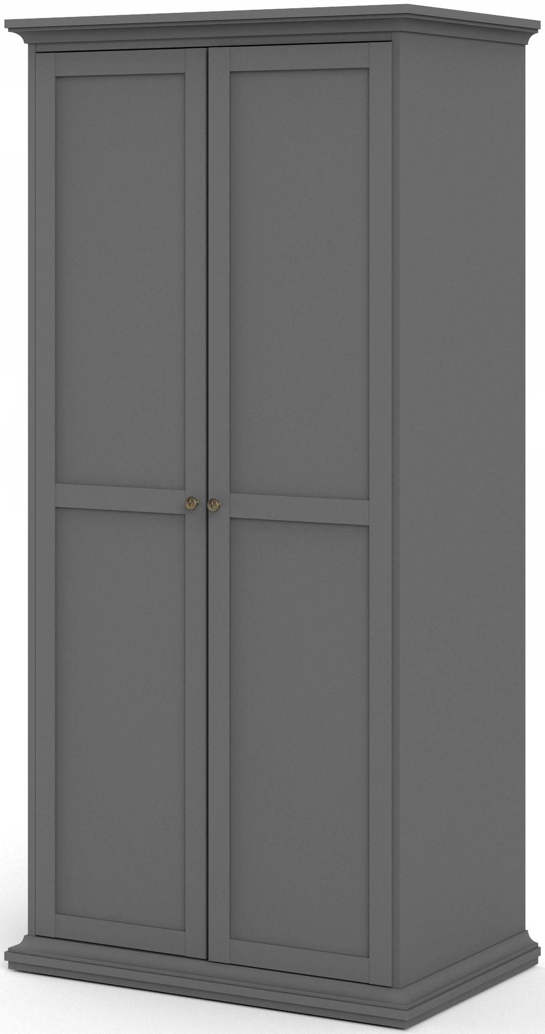 Home affaire Drehtürenschrank »Paris«, im Landhaus-Stil aus schönem Holzfurnier, Höhe 200,5 cm (4 türig)