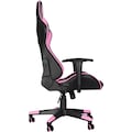 MARVO Gaming-Stuhl »CH-106 PK - ergonomisch, höhenverstellbar, Officestuhl, Schreibtischstuhl, Drehstuhl, 2D-Armlehnen, Stahlrahmen, Kunstleder«, 1 St.