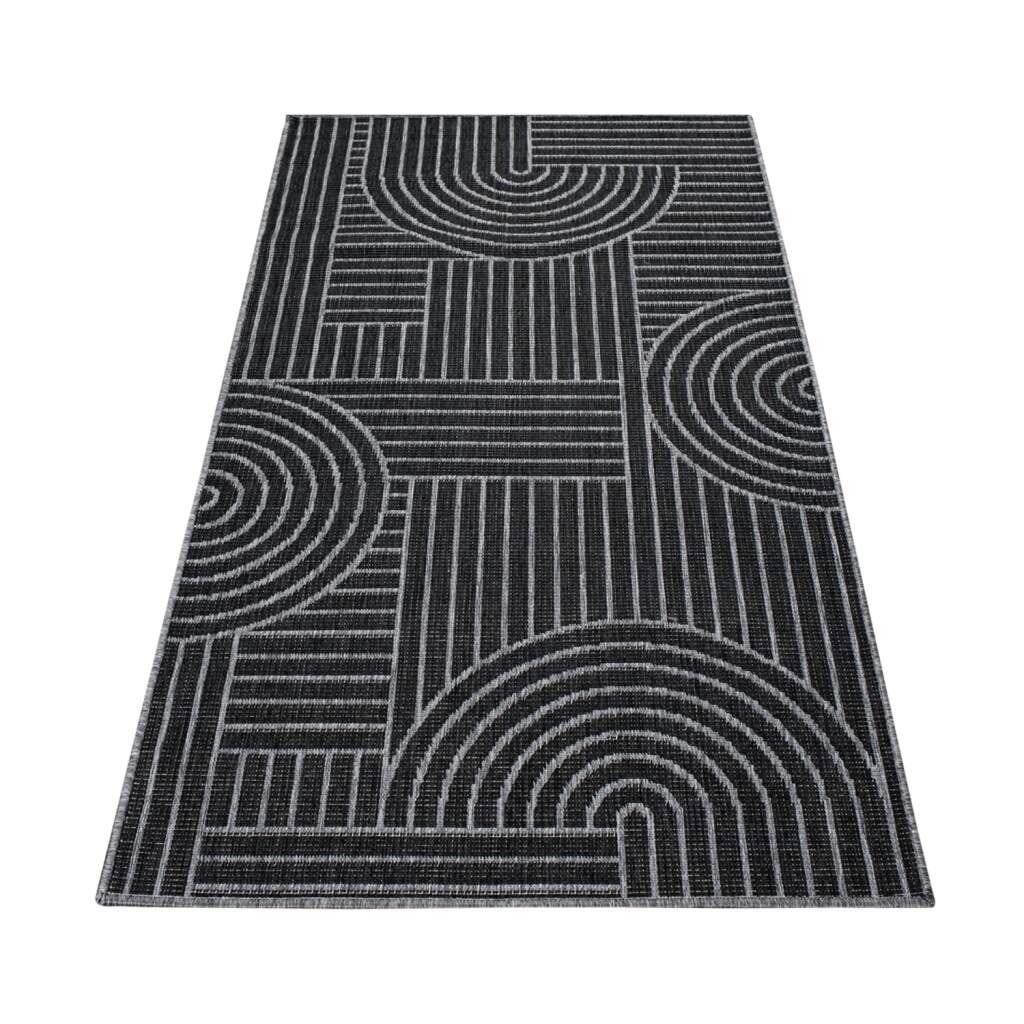 Carpet City Outdoorteppich »DUO RUG 5842«, rechteckig, 5 mm Höhe, Wendeteppich Wetterfest In- & Outdoor, Balkon, Terrasse, Wohnzimmer