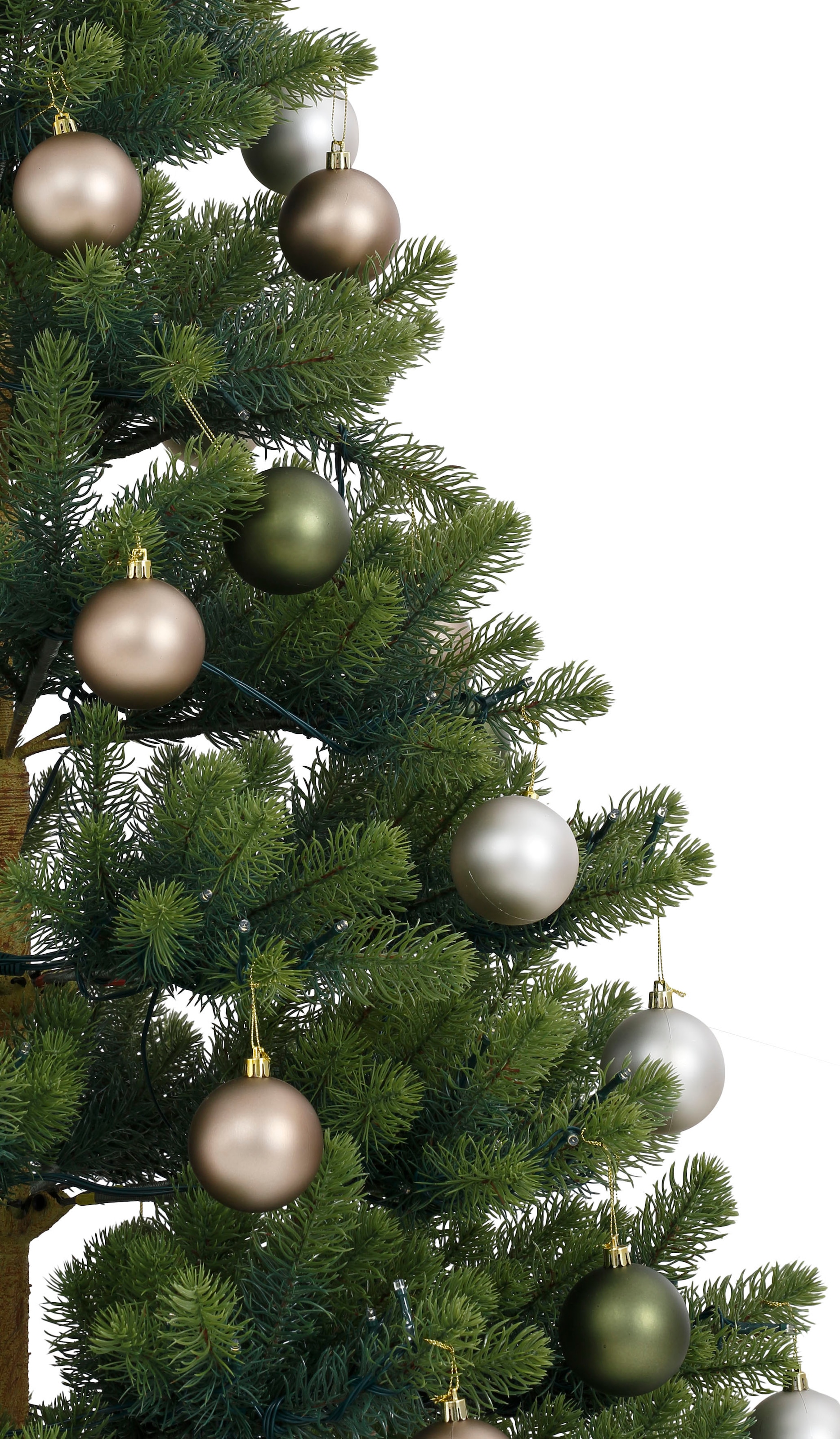 Creativ deco Kugeln kaufen Beleuchtung und online 60 Weihnachtsbaum »Fertig LED geschmückt«, Künstlicher mit