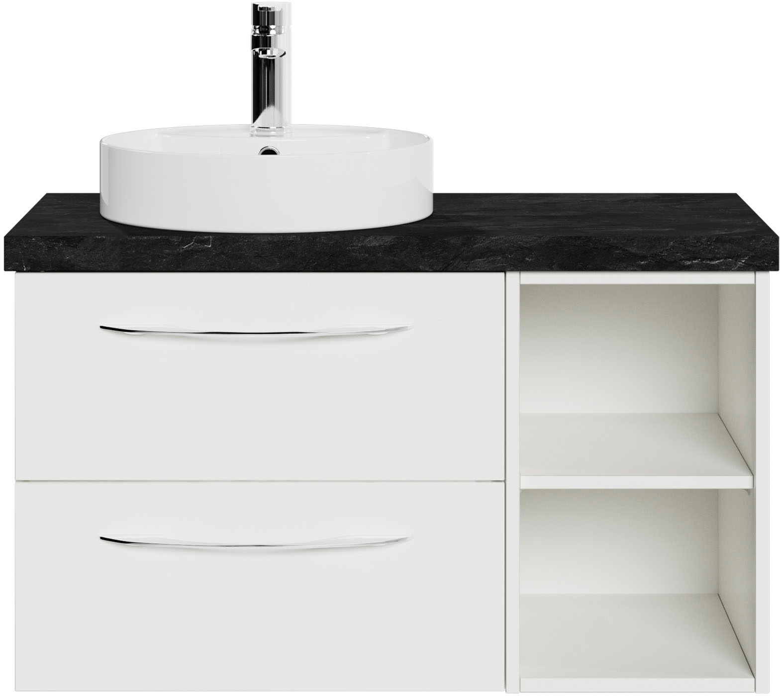 Saphir Waschtisch »Serie 4035 Keramik-Aufsatzbecken mit Unterschrank, 88 cm günstig online kaufen